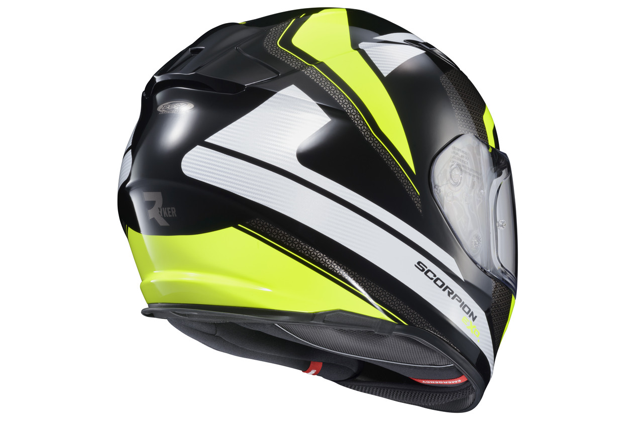 Scorpion Exo;Ryzer Full-Face Helmet Evolution Hi-Viz 2x