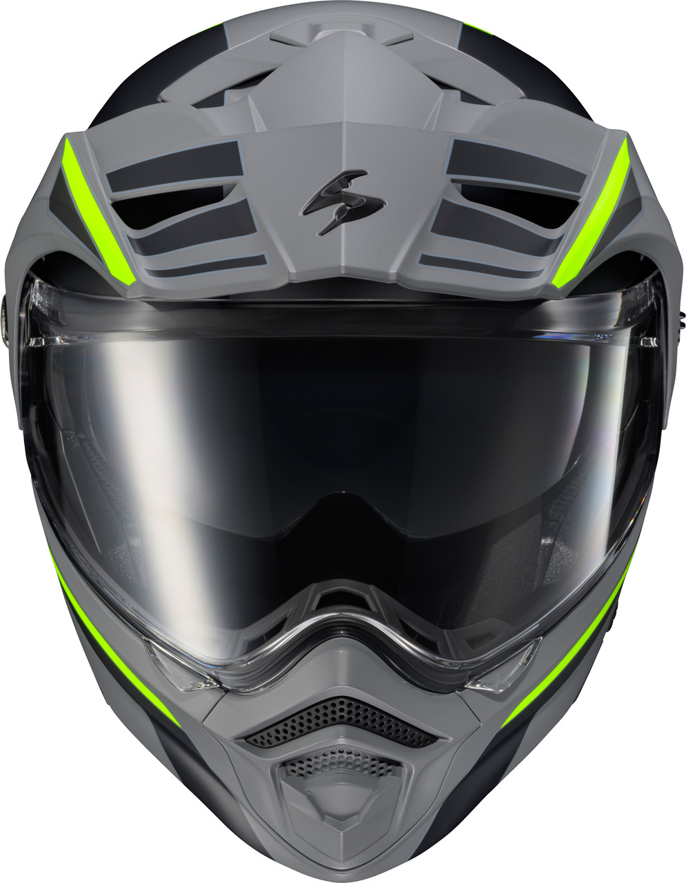 Scorpion Exo;Exo-At960 Modular Helmet Monk Grey/Hi-Viz Md Scorpion Exo;Exo-At960 Modular Helmet Monk Grey/Hi-Viz Md
