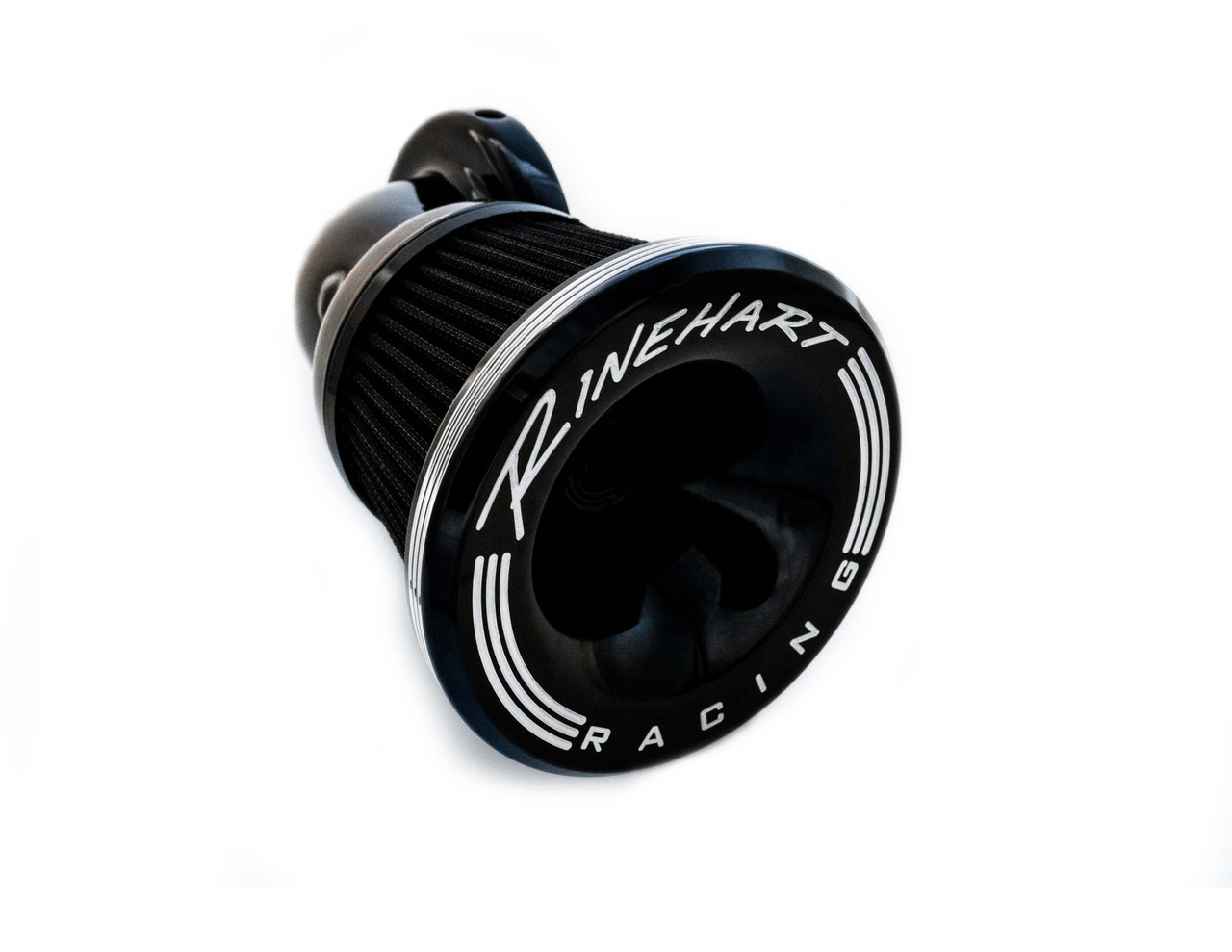 Rinehart Racing 910-1102C - MOTO Series 90° Velocity Air Cleaner - 2000-2017 Twin Cam (Cable) / Chrome