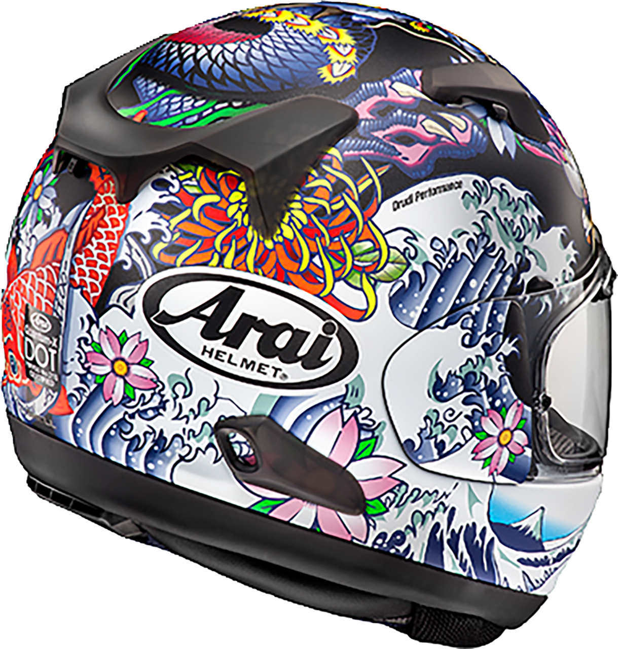Arai Helmets #0101-17705 - Quantum-X Helmet - Oriental - Black Frost - XS