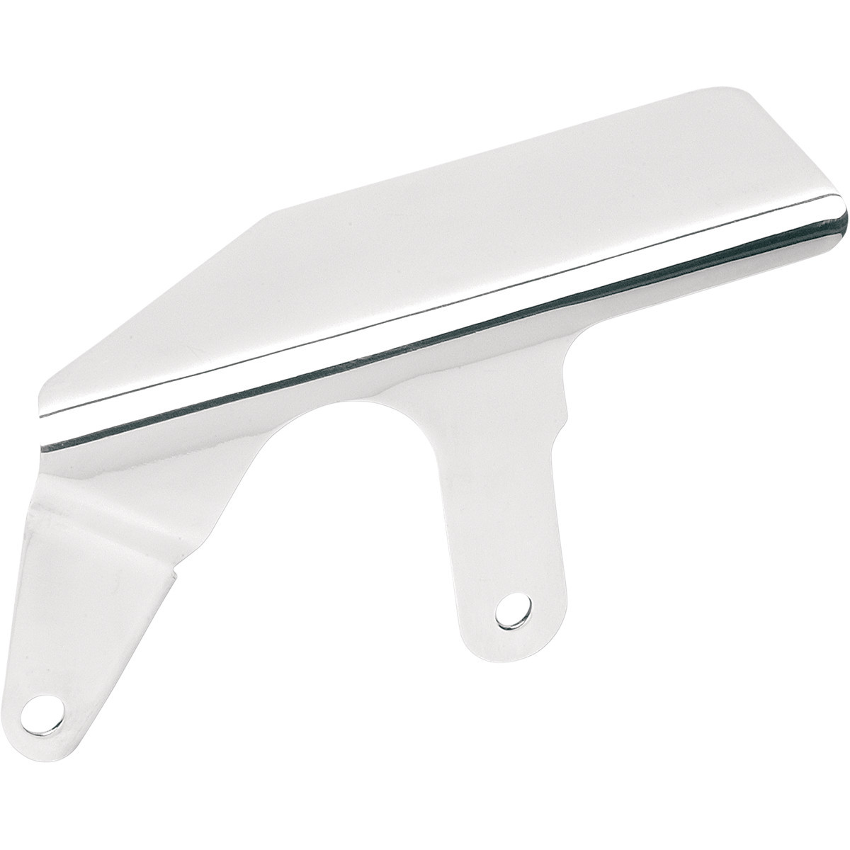 Drag Specialties - Shorty Upper Belt Guard - Stainless Steel