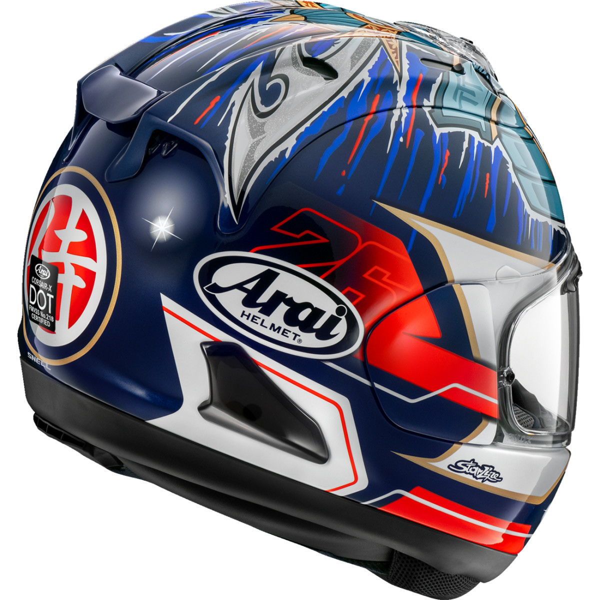 Arai Helmets #0101-17691 - Corsair-X Helmet - Dani Samurai-3 - XL