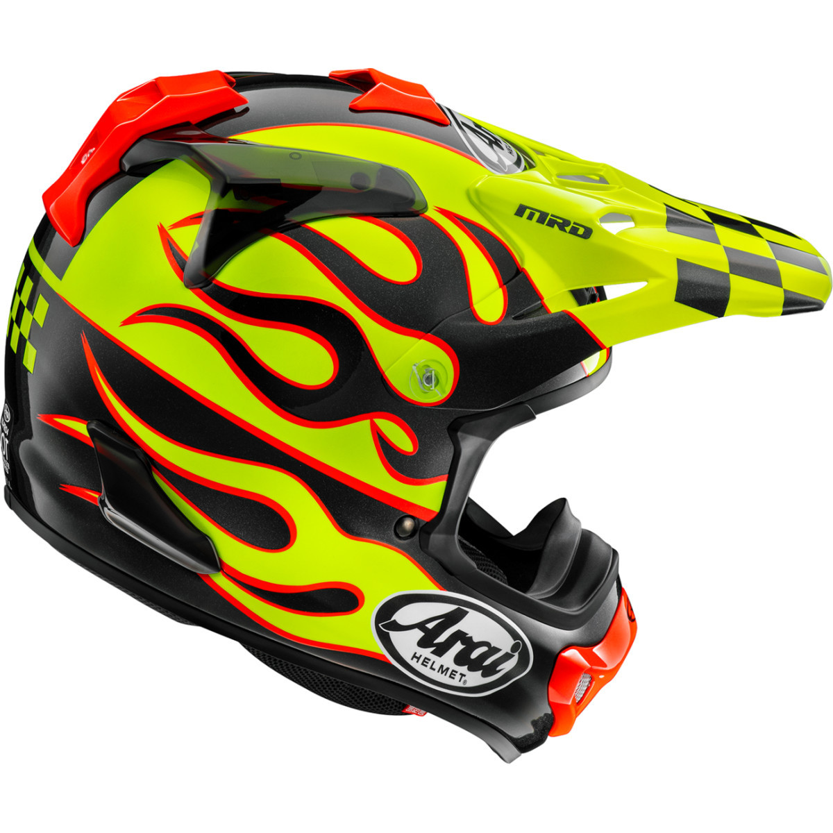 Arai Helmets #0110-8962 - VX-Pro4 Helmet - Flame - Yellow - Large