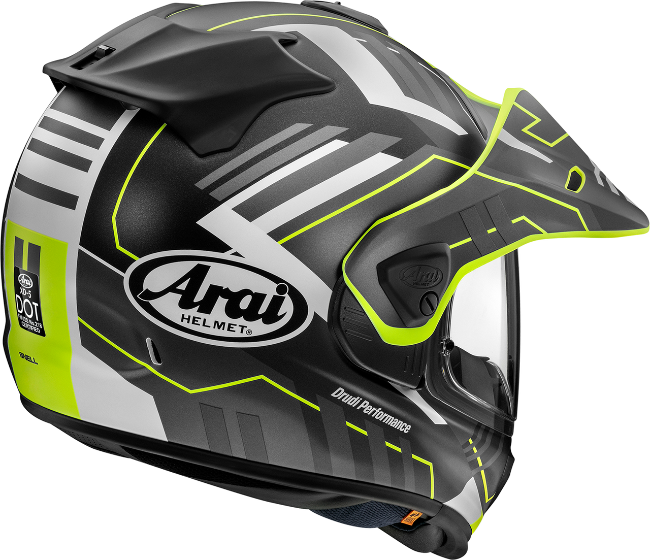 Arai Helmets #0100-2640 - XD-5 Helmet - Trail - Yellow Frost - Large