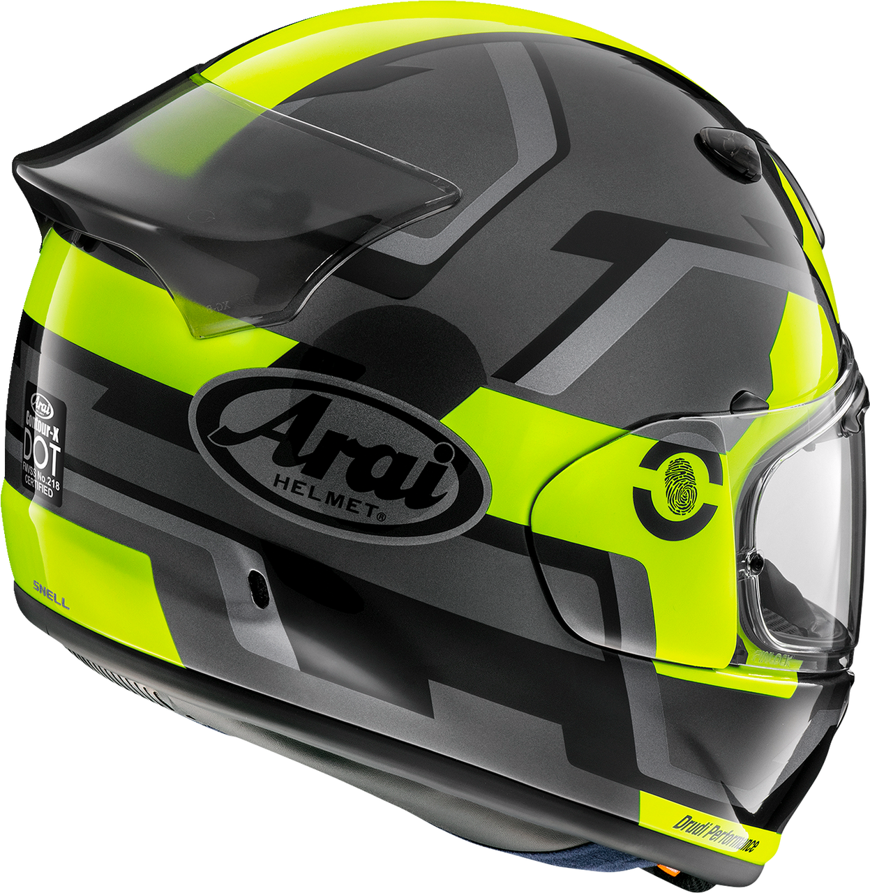 Arai Helmets #0101-16061 - Contour-X Helmet - Face - Fluorescent Yellow - XS