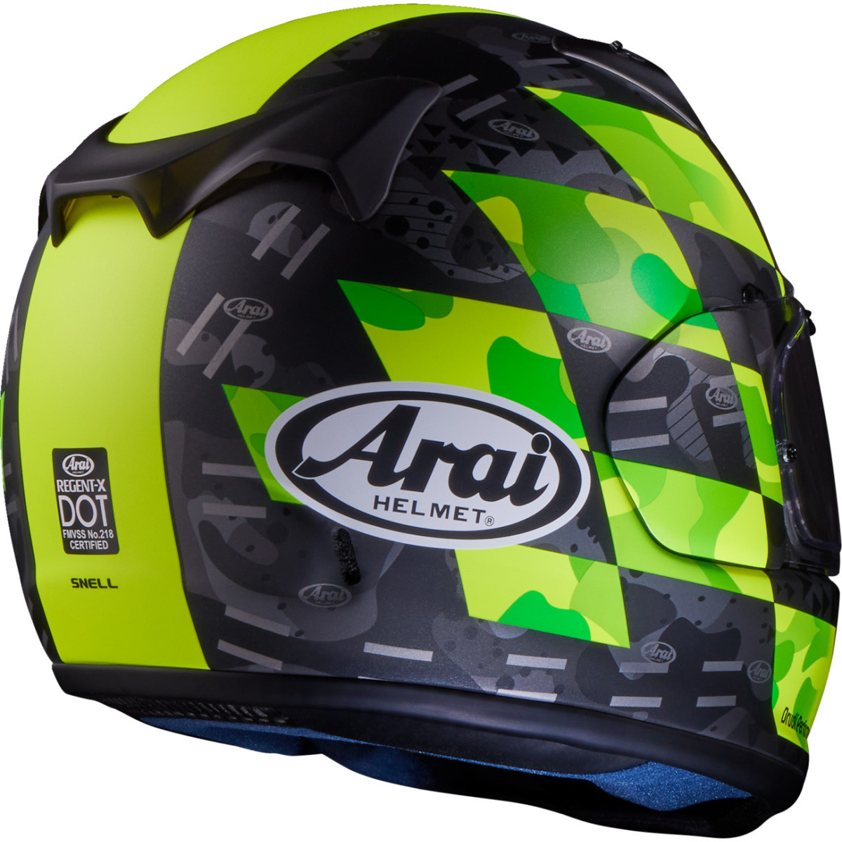 Arai Helmets #0101-15832 - Regent-X Helmet - Patch - Yellow Frost - 2XL