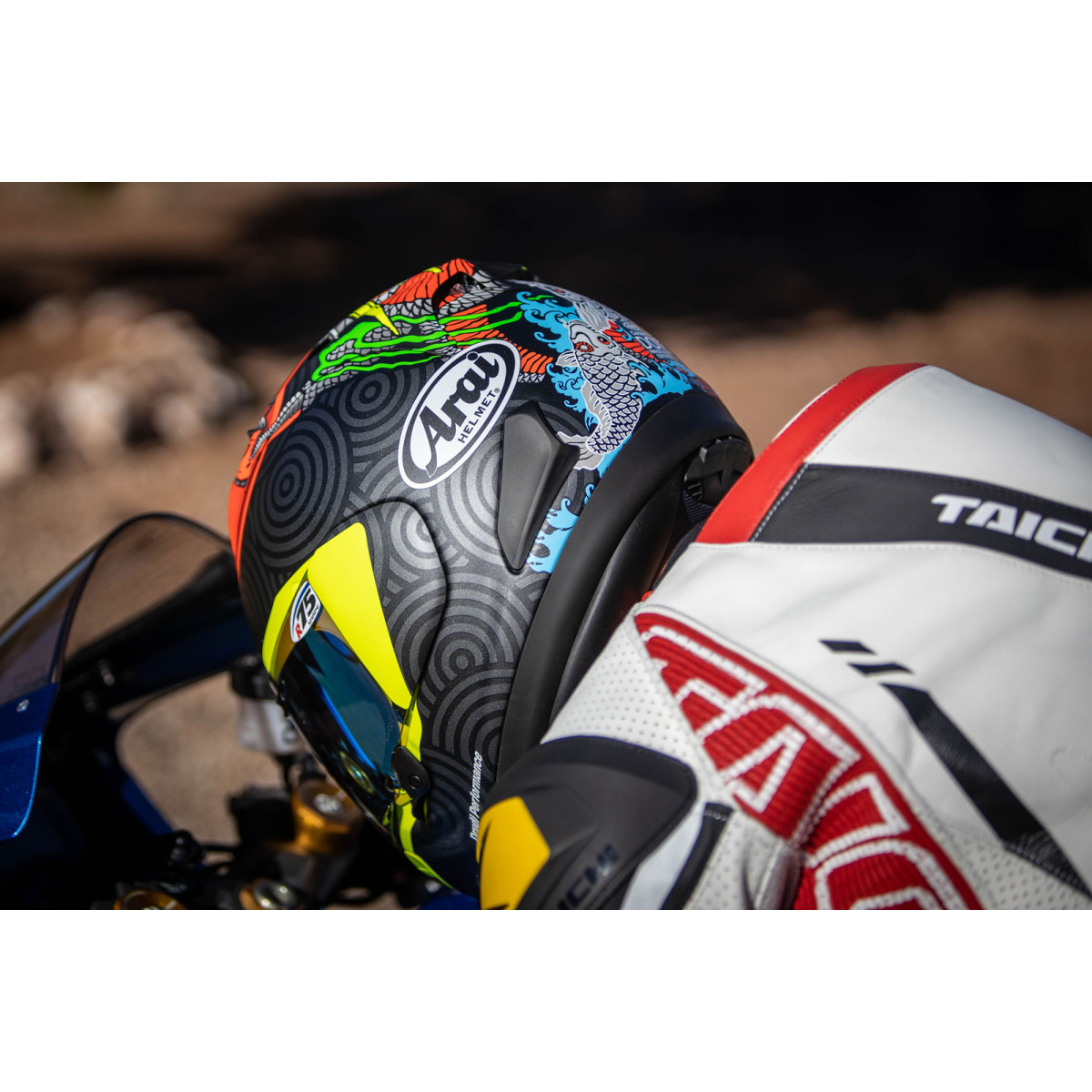 Arai Helmets #0101-15881 - Corsair-X Helmet - Tatsuki - Frost - XL