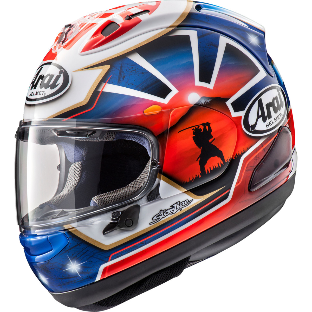 Arai Helmets #0101-15776 - Corsair-X Helmet - Dani Samurai-2 - Blue - Large