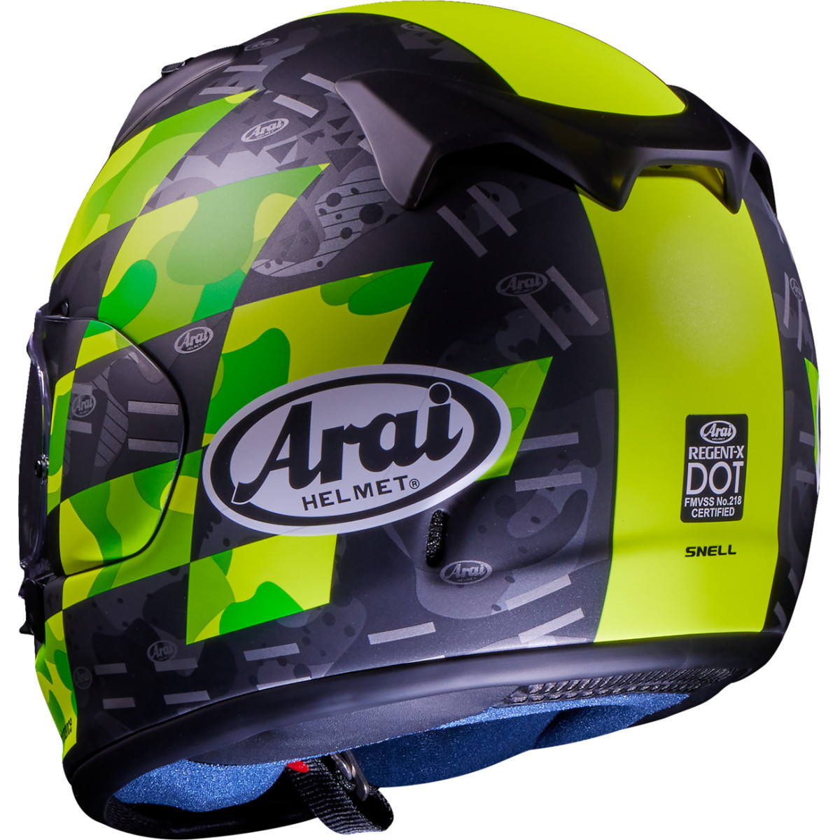Arai Helmets #0101-15831 - Regent-X Helmet - Patch - Yellow Frost - XL