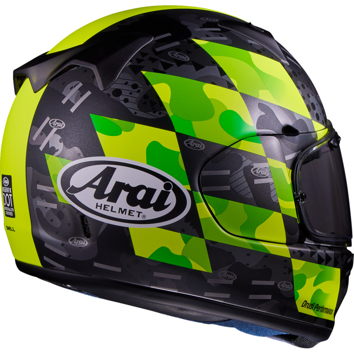 Arai Helmets #0101-15831 - Regent-X Helmet - Patch - Yellow Frost - XL