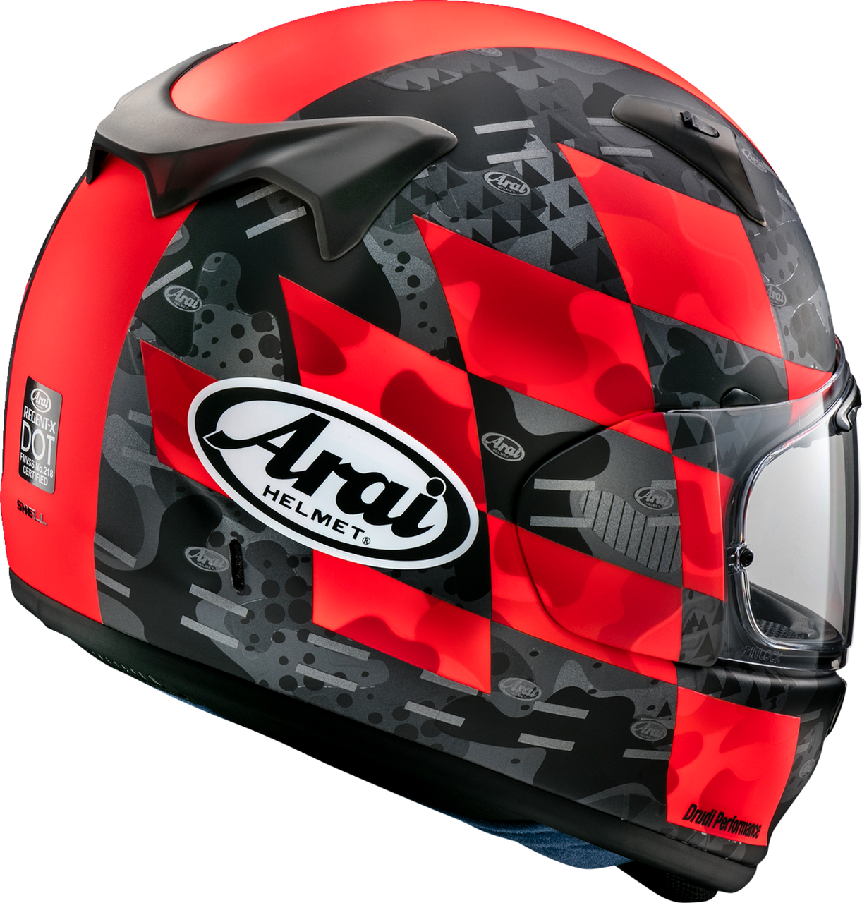 Arai Helmets #0101-15837 - Regent-X Helmet - Patch - Red Frost - XL