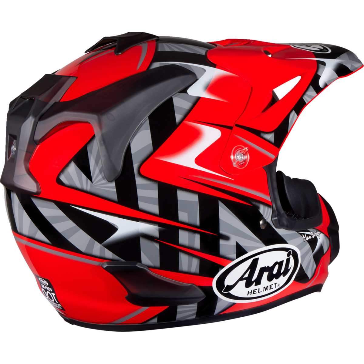 Arai Helmets #0110-8192 - VX-Pro4 Helmet - Scoop - Red - Small