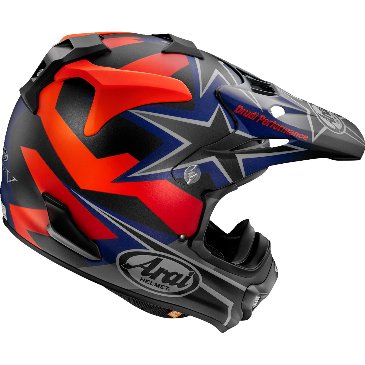 Arai Helmets #0110-8209 - VX-Pro4 Helmet - Stars & Stripes - Black Frost - Large