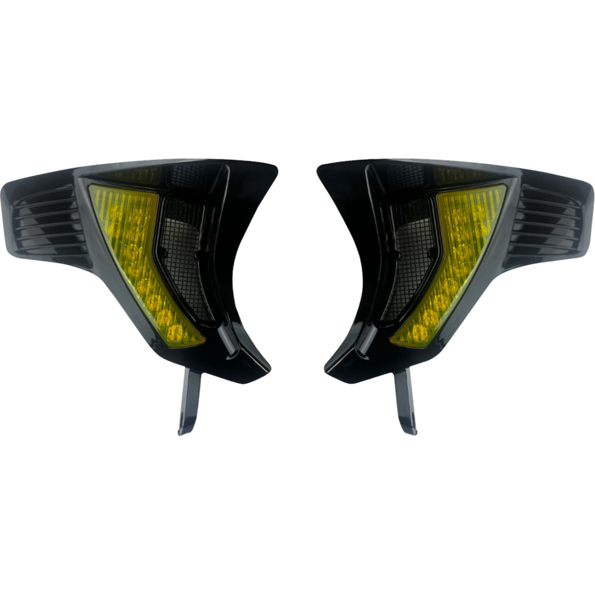 Custom Dynamics #SD-RG23-VTS-AB - Shark Demon® Turn Signal Vents - Yellow Lens