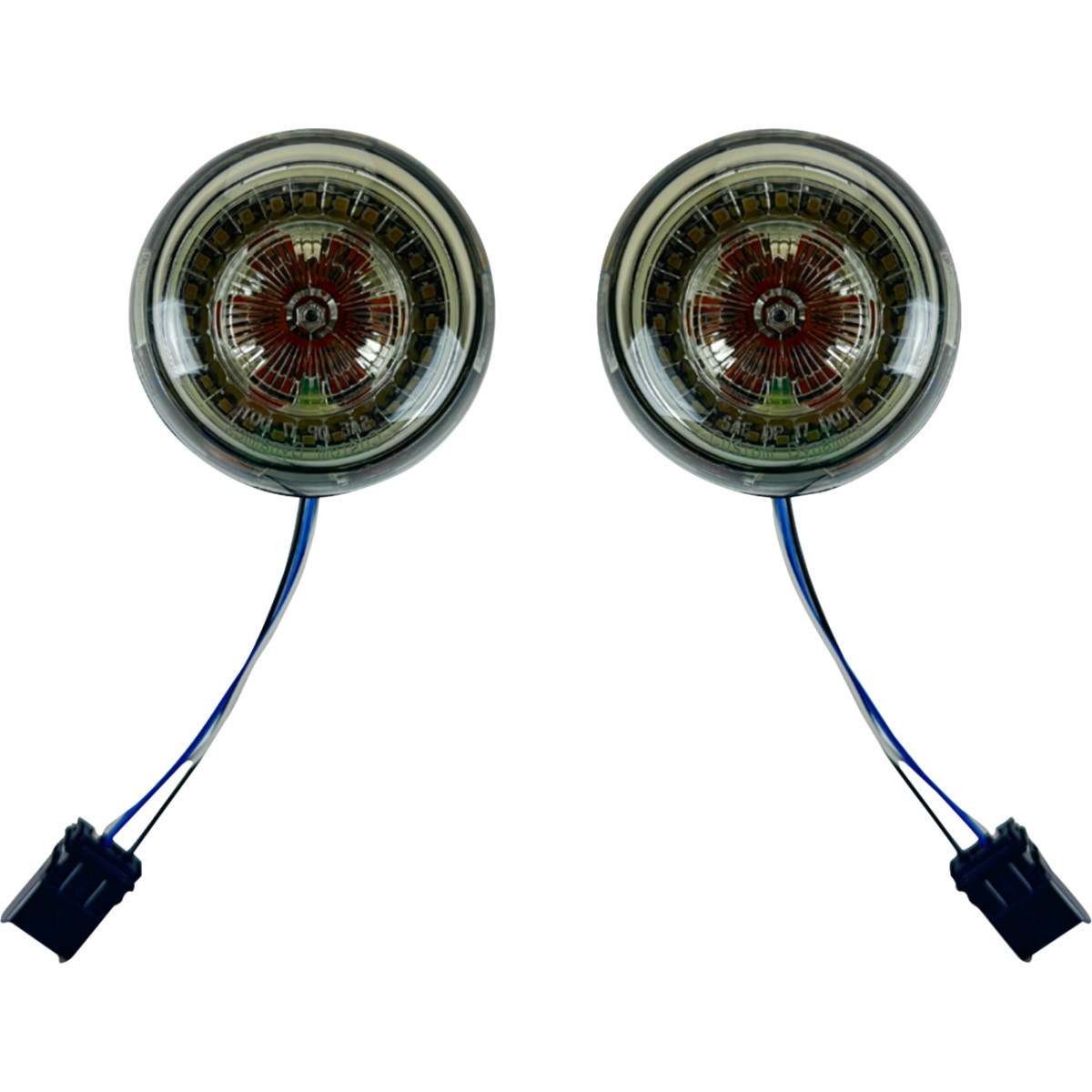 Custom Dynamics #PB-AW-25JAE-S - ProBeam® Front Turn Signal Inserts - LED - Smoke Lens