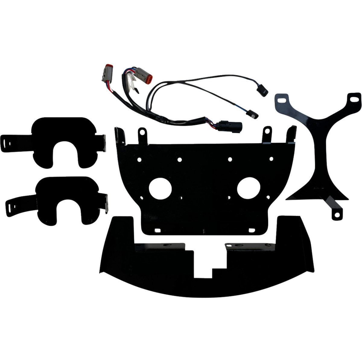 Custom Dynamics #SD2-23-RG-YW - Shark Demon® 2 Headlight/Fog Light - w/ Speed Plates