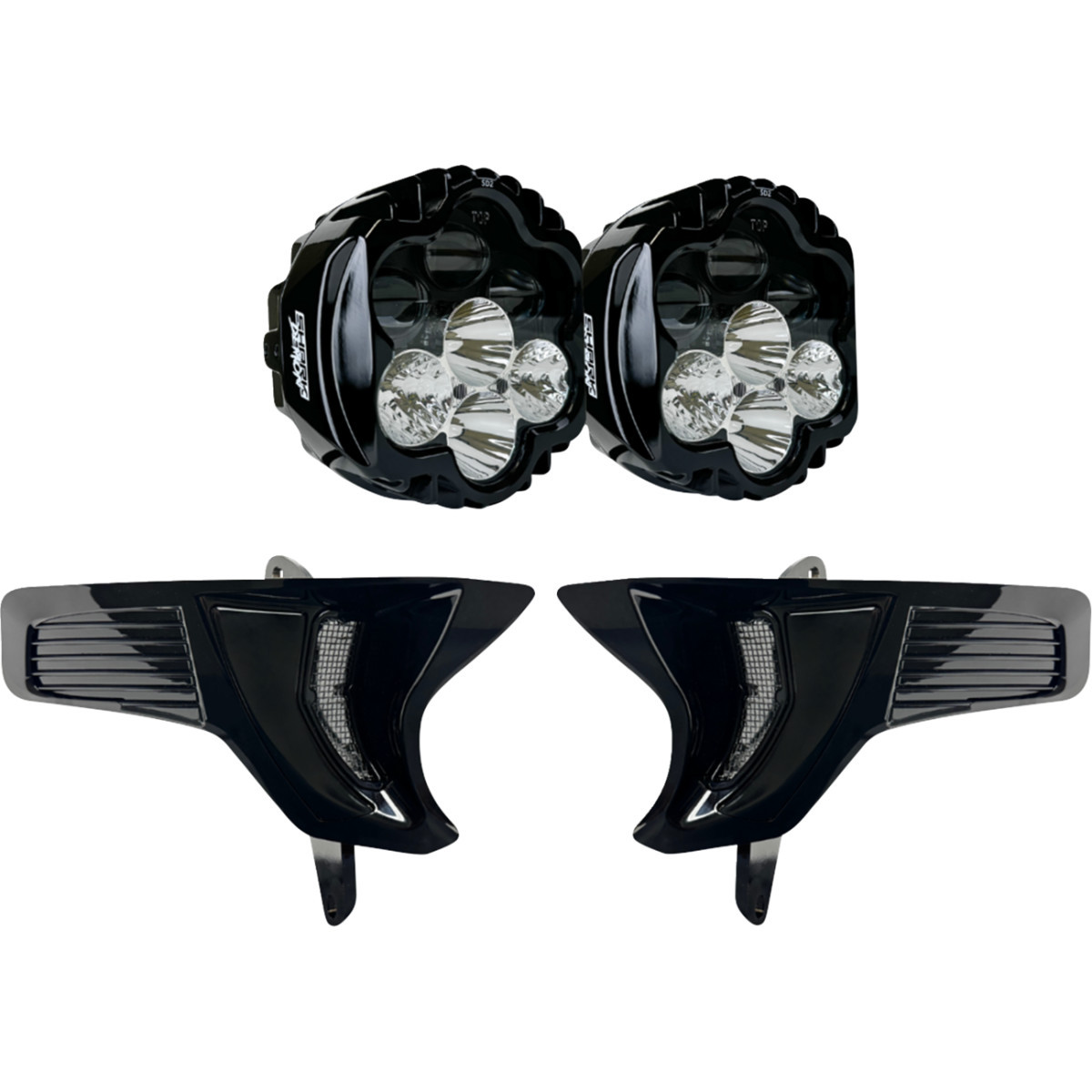 Custom Dynamics #SD2-23-RG-WW - Shark Demon® 2 Headlight Light - w/ Speed Plates