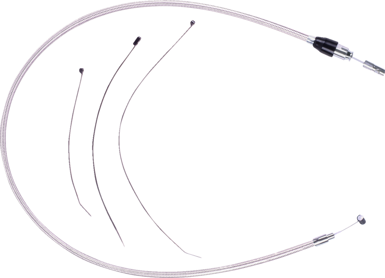 Magnum Shielding #523804HE - Polished Stainless Quick Connect Upper Clutch Cable - 39"