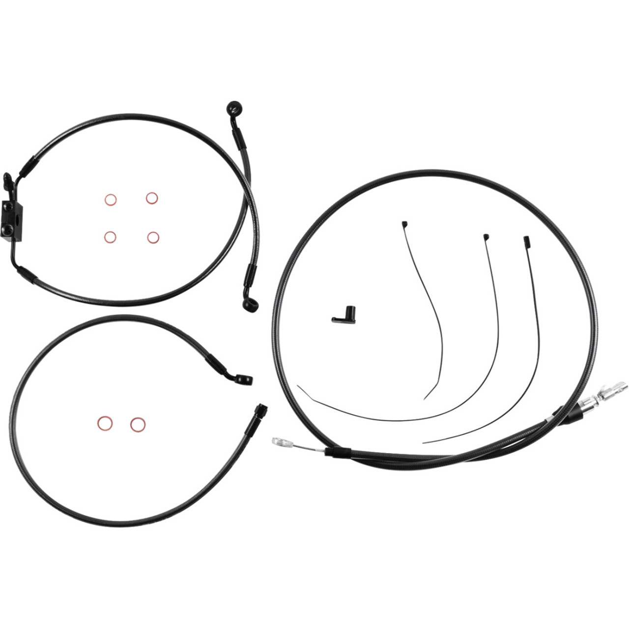 Magnum Shielding #4871126 - Black Pearl Designer Handlebar Installation Kit - 6" - FXLR/FXFB/S