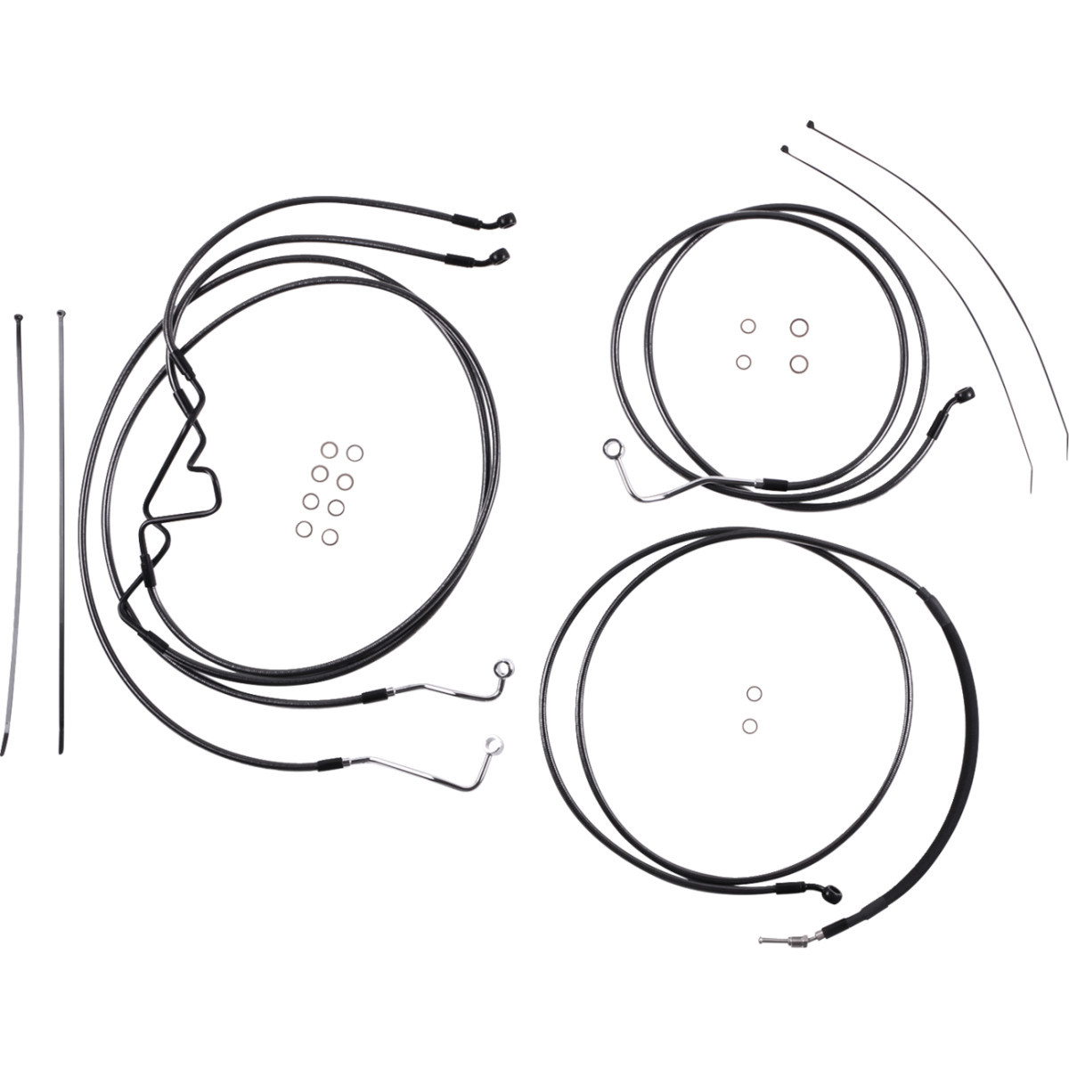 Magnum Shielding #487876 - Black Pearl™ Designer Handlebar Installation Kit - 6" - '17-'20 FLTR