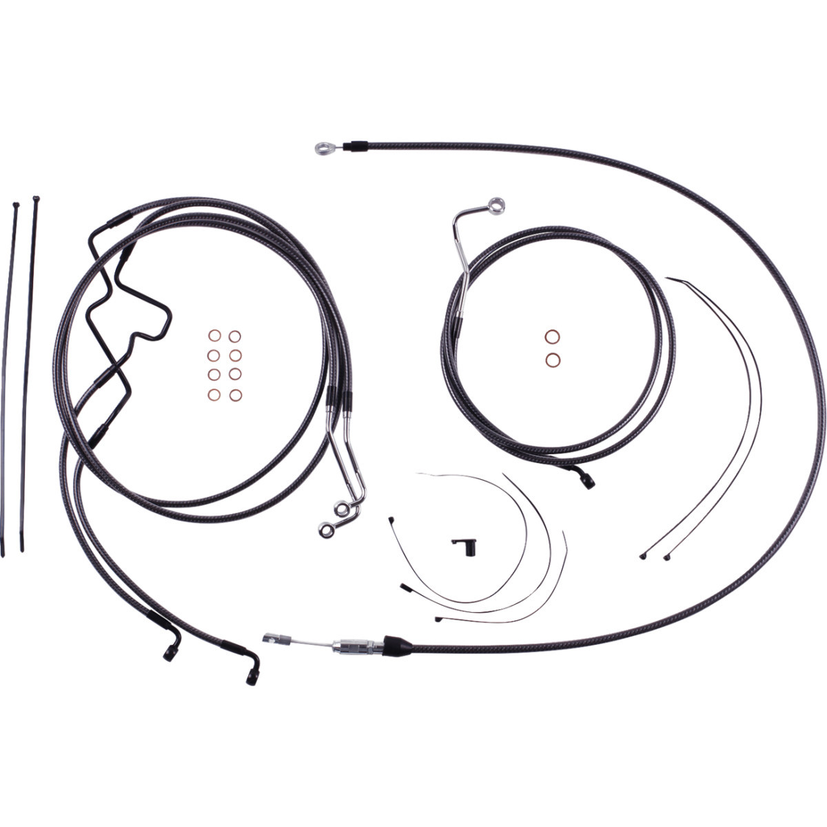 Magnum Shielding #7871218 - KARBONFIBR Designer Handlebar Installation Kit - 8" - '21-'23 FLTR
