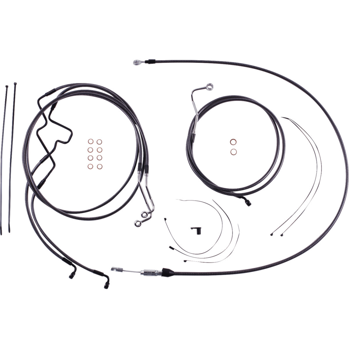 Magnum Shielding #7871226 - KARBONFIBR Designer Handlebar Installation Kit - 6" - '21-'22 FLHR