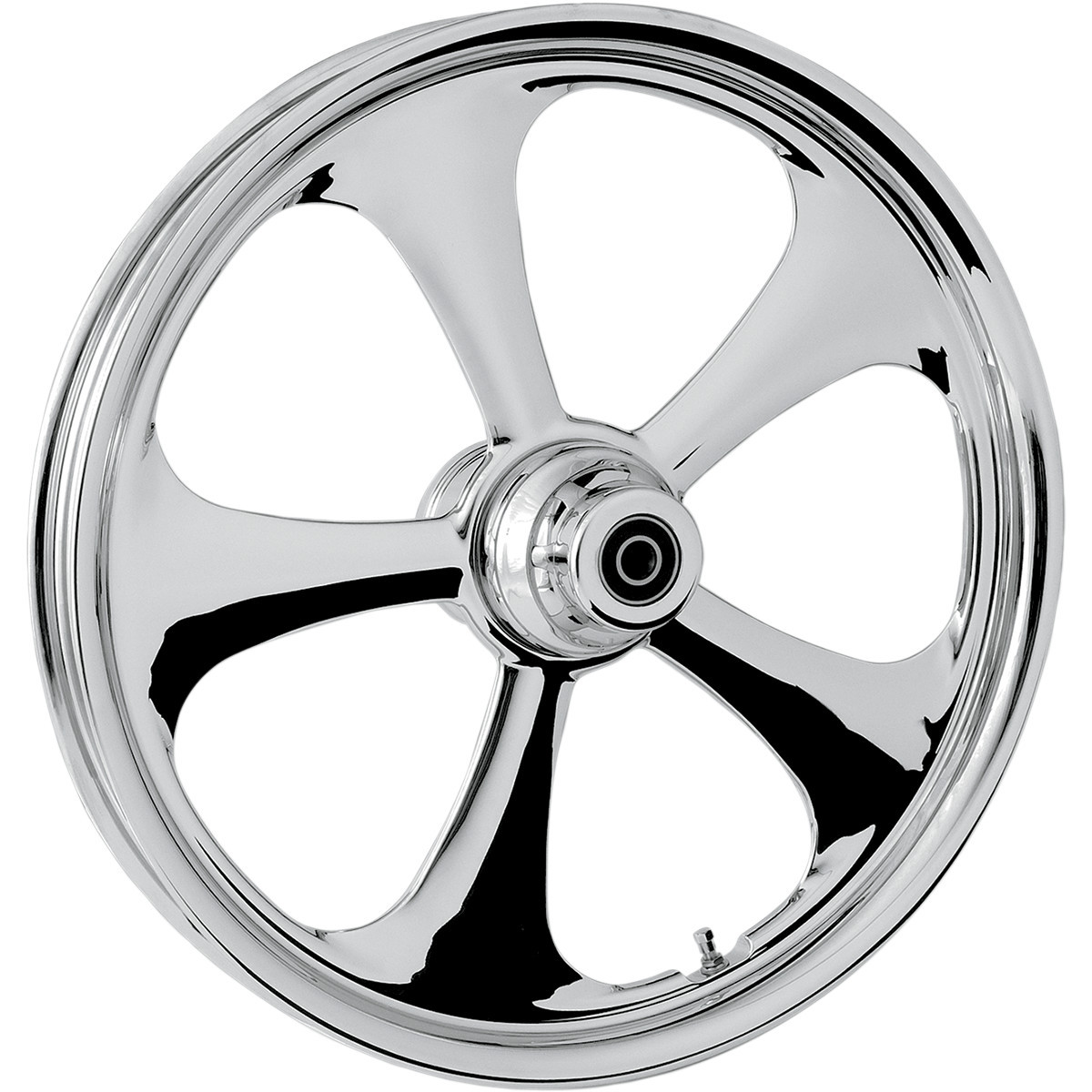RC Components #23375-9032-92C - Nitro Front Wheel - Single Disc/No ABS - Chrome - 23"x3.75" - '08+ FLT