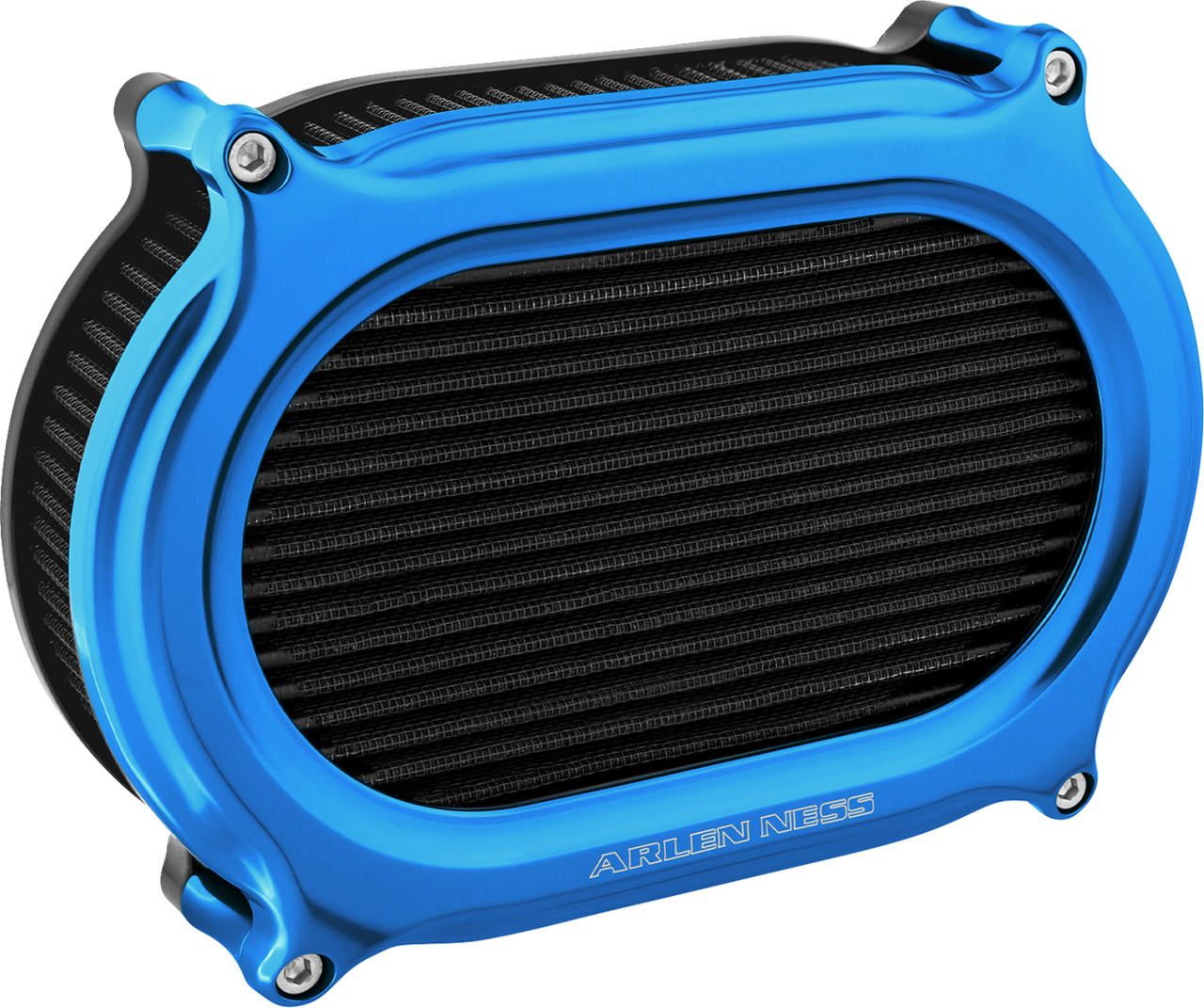 Arlen Ness #600-199 Stage 2 Oval Air Cleaner Kit - Blue
