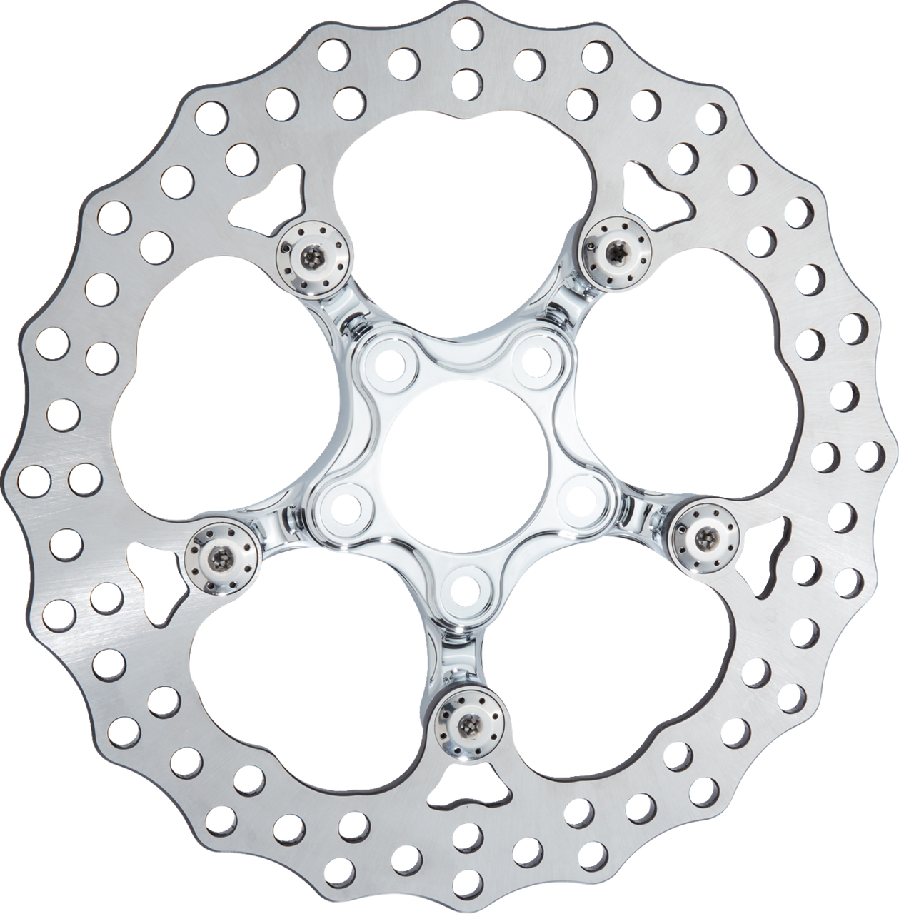 Arlen Ness #300-112 Spider Rotor - 12-19/32" - Chrome - Front