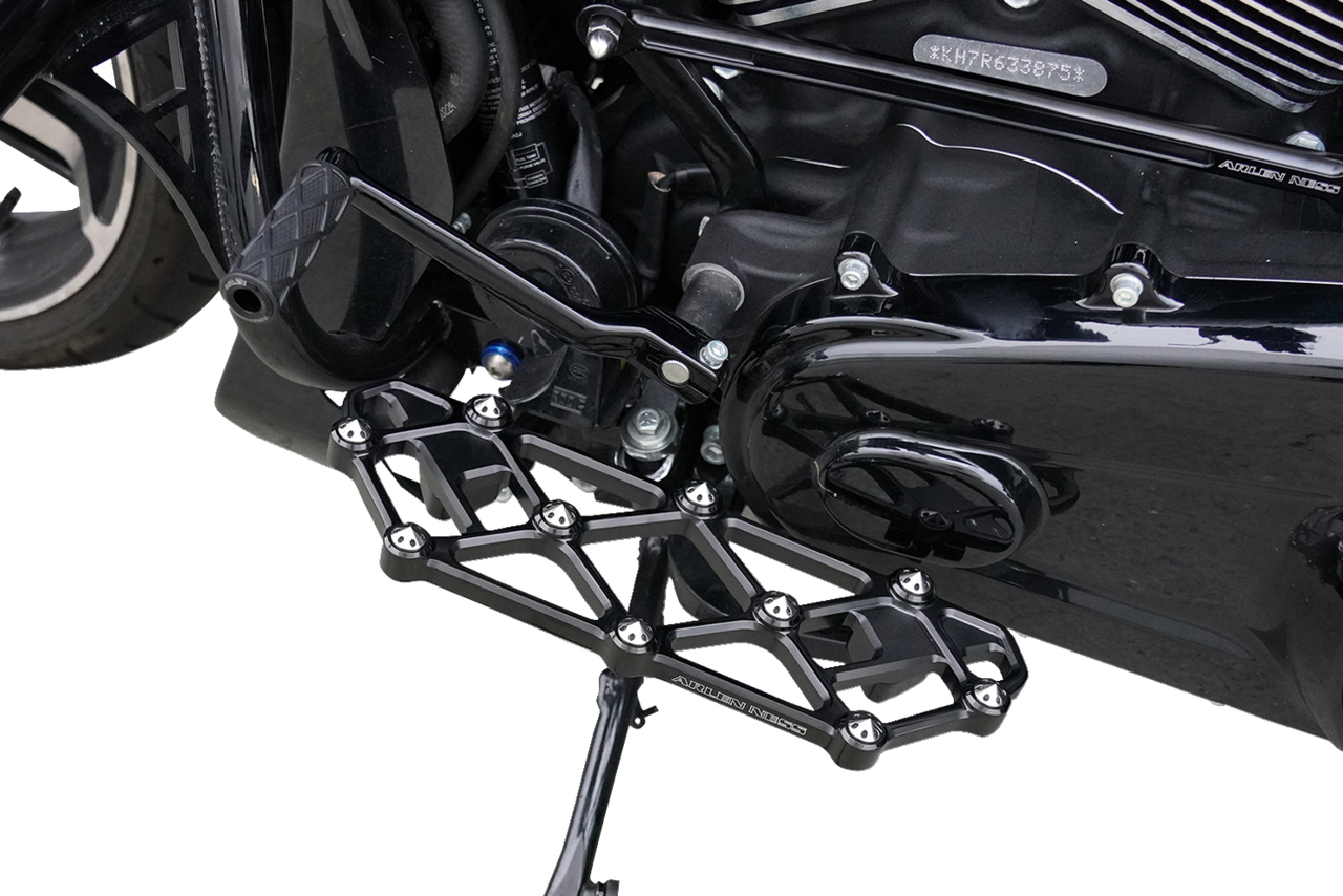Arlen Ness #410-053 Diamond Floorboards - Driver - Black