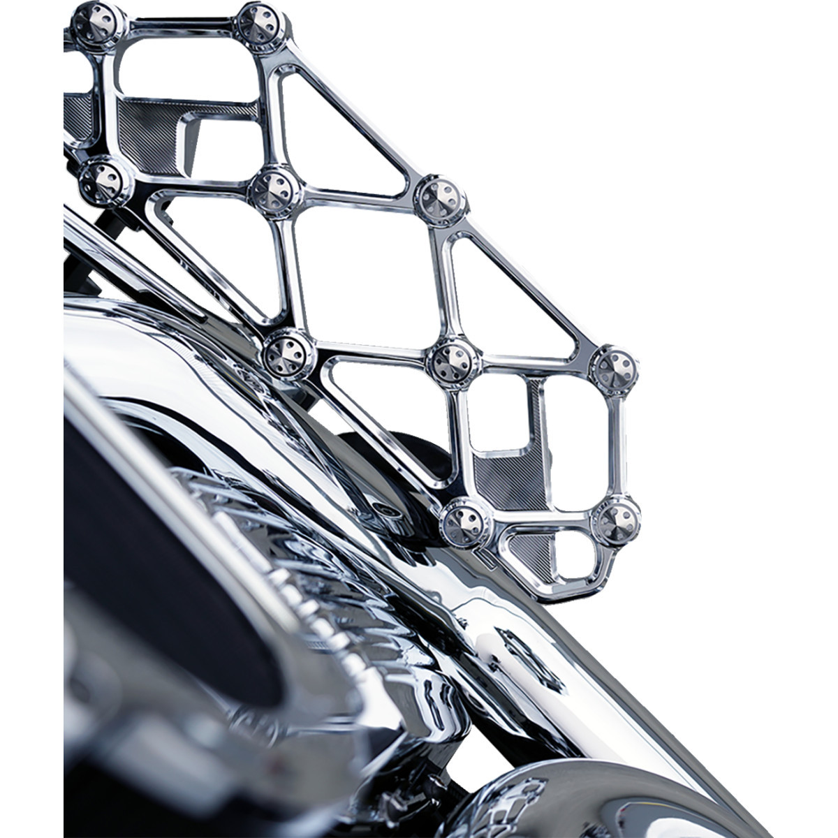 Arlen Ness #410-054 - Diamond Floorboards - Driver - Chrome