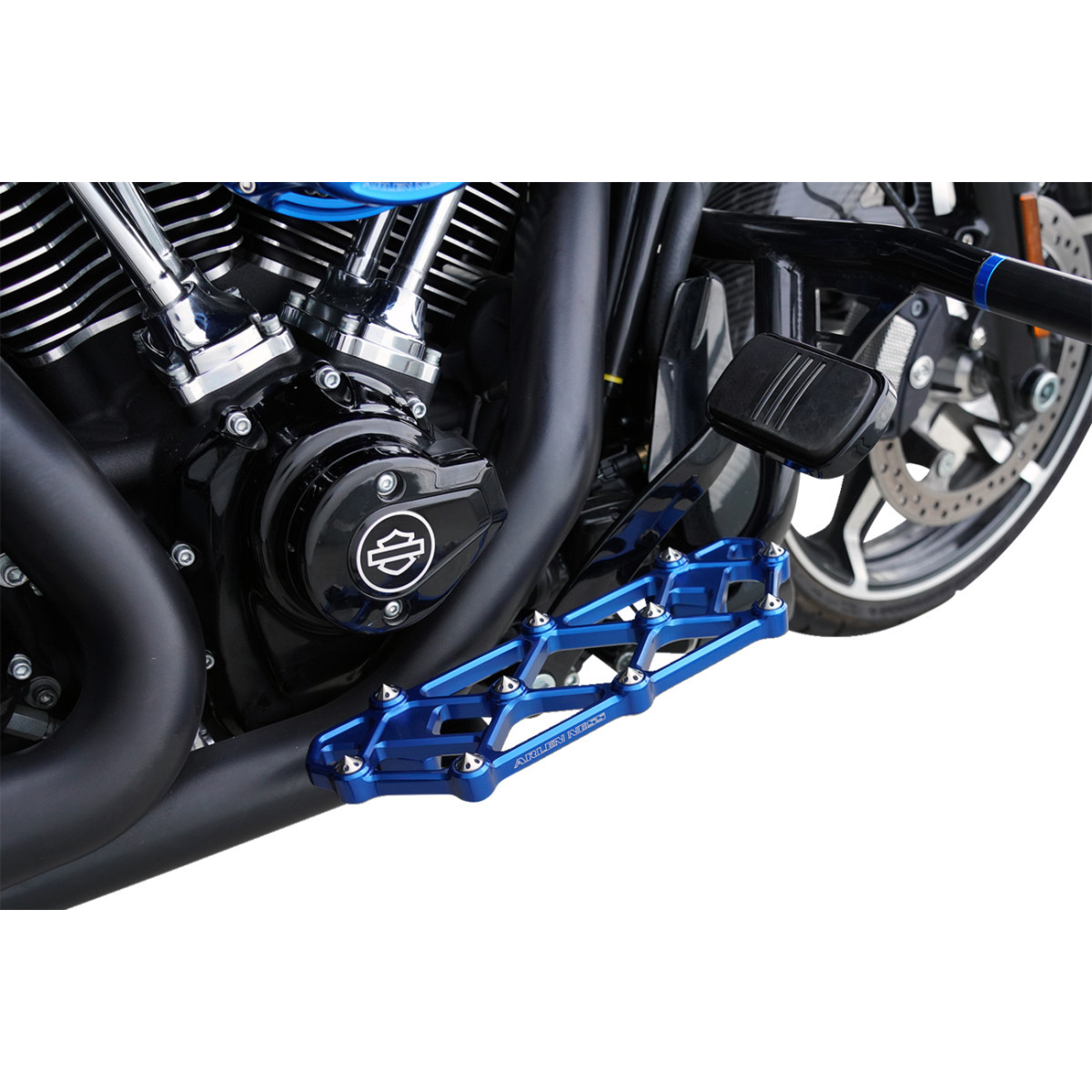 Arlen Ness #410-055 - Diamond Floorboards - Driver - Blue