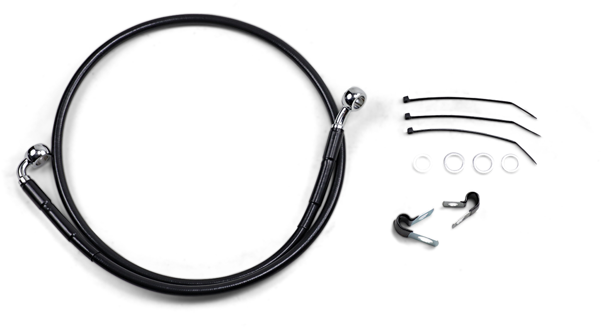 Brake Line - Front - FXD 99-05 - Black