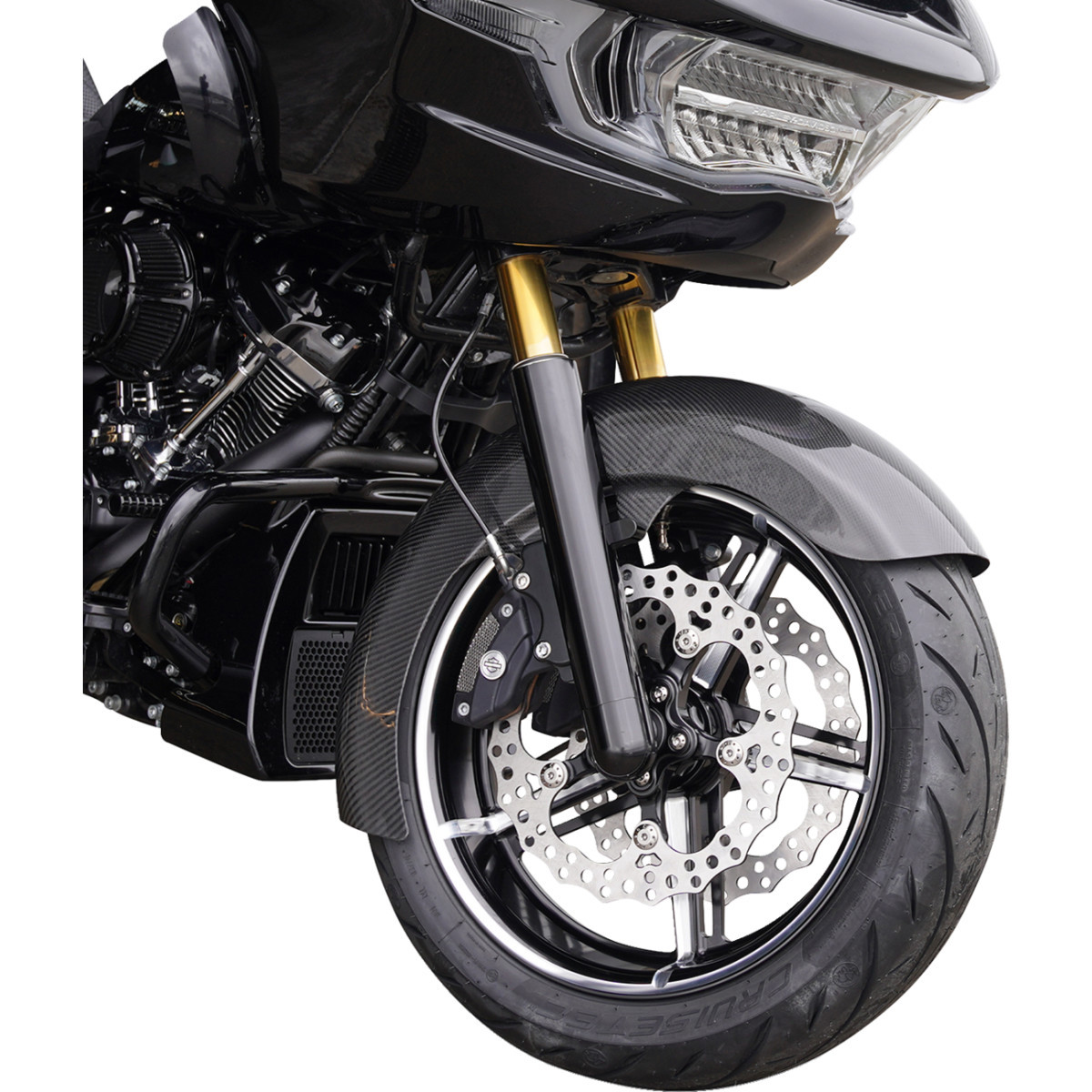 Arlen Ness #71-421 - Wheel - Factory 24 - Front/Rear - Black/Contrast Cut - 19x3.25