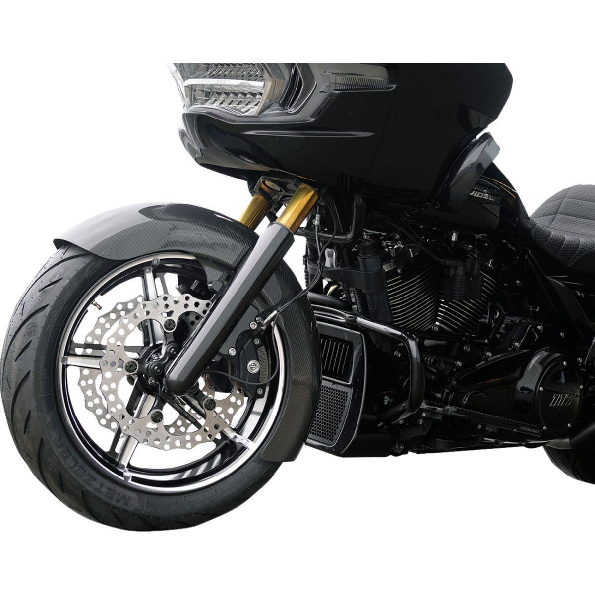 Arlen Ness #91-652 - Wheel with Hub/Adapter - Factory 24 - Front - Black/Contrast Cut - 18x5.5