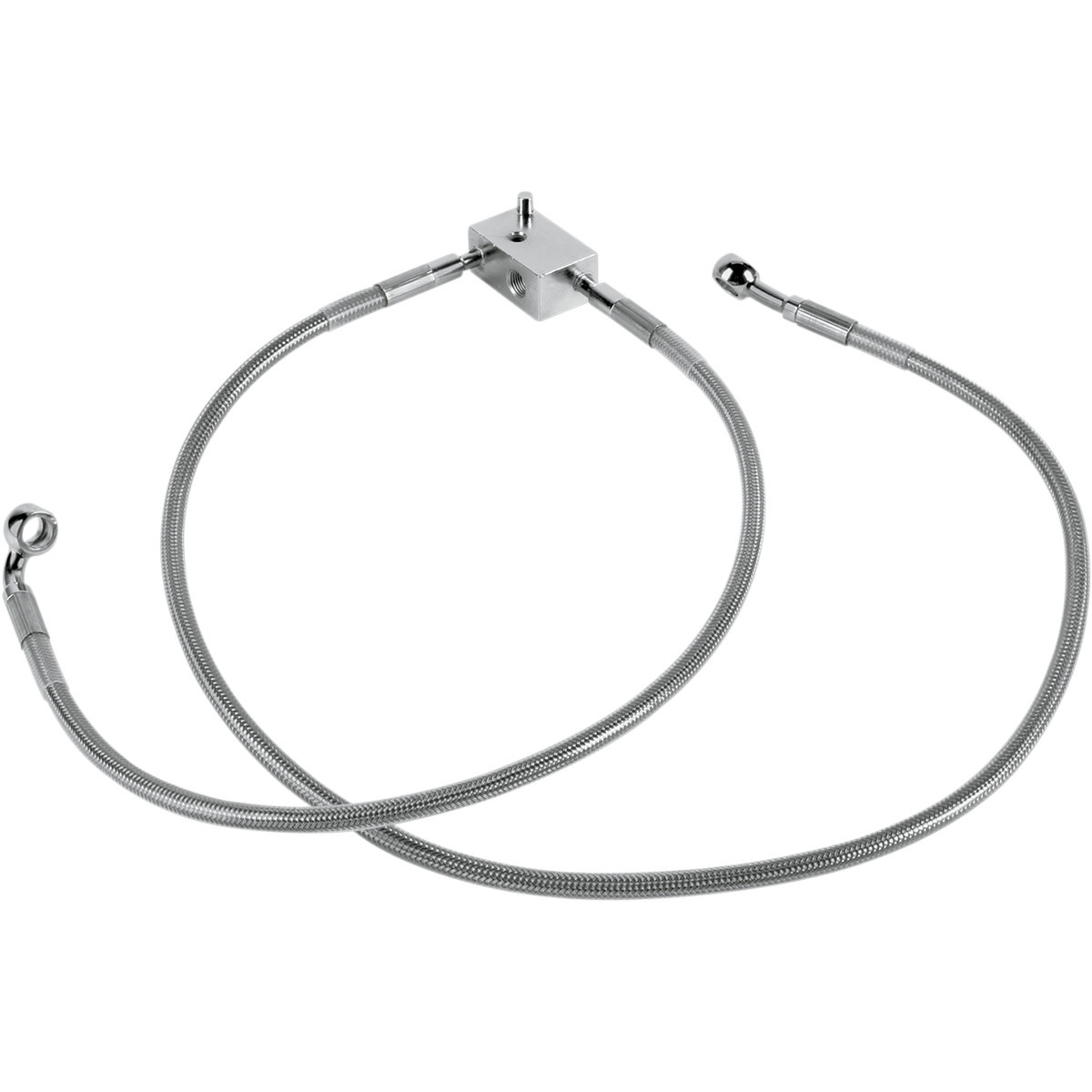 Drag Specialties - Brake Line - Rear - Stainless Steel