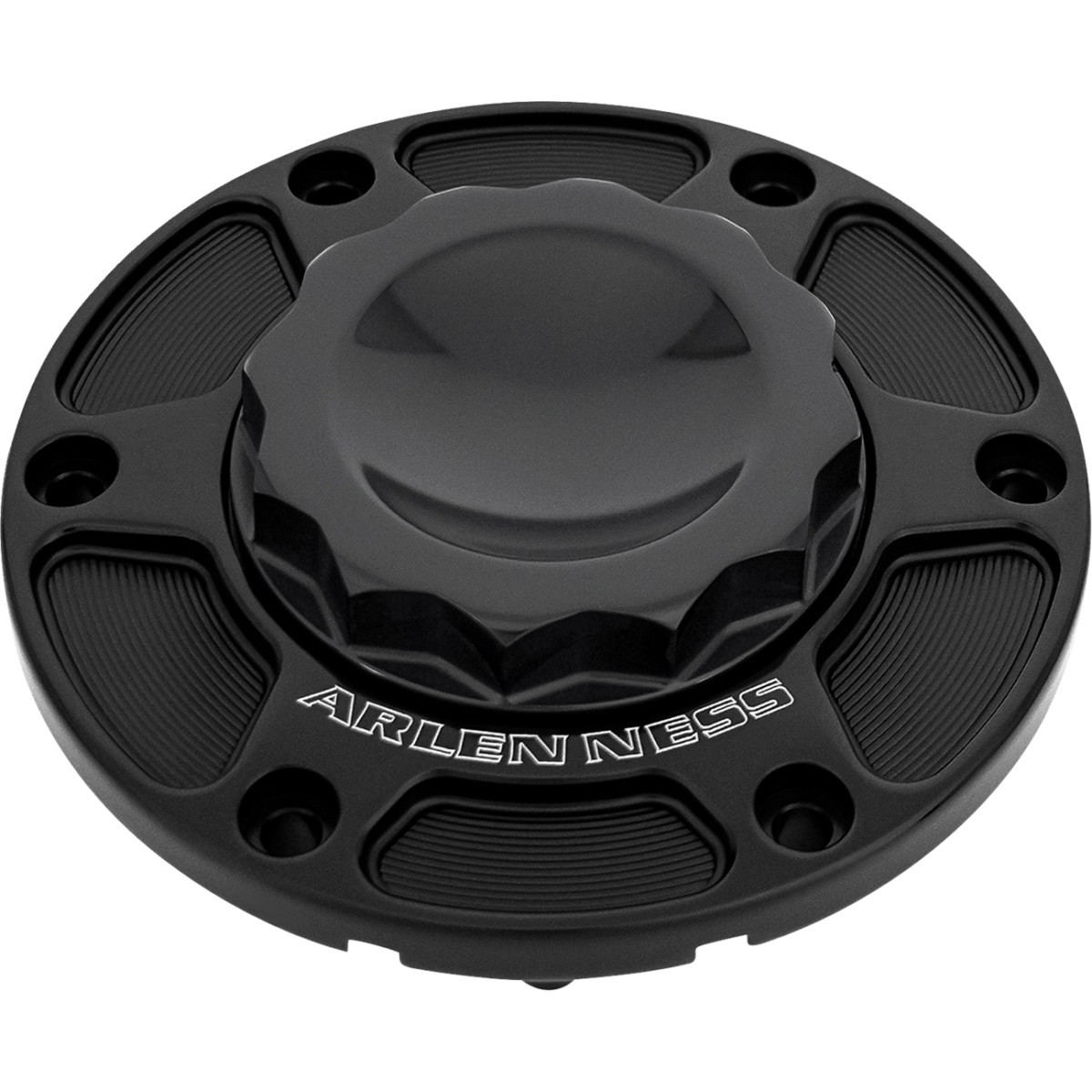 Arlen Ness #701-013 - 12 Point Gas Cap - All Black