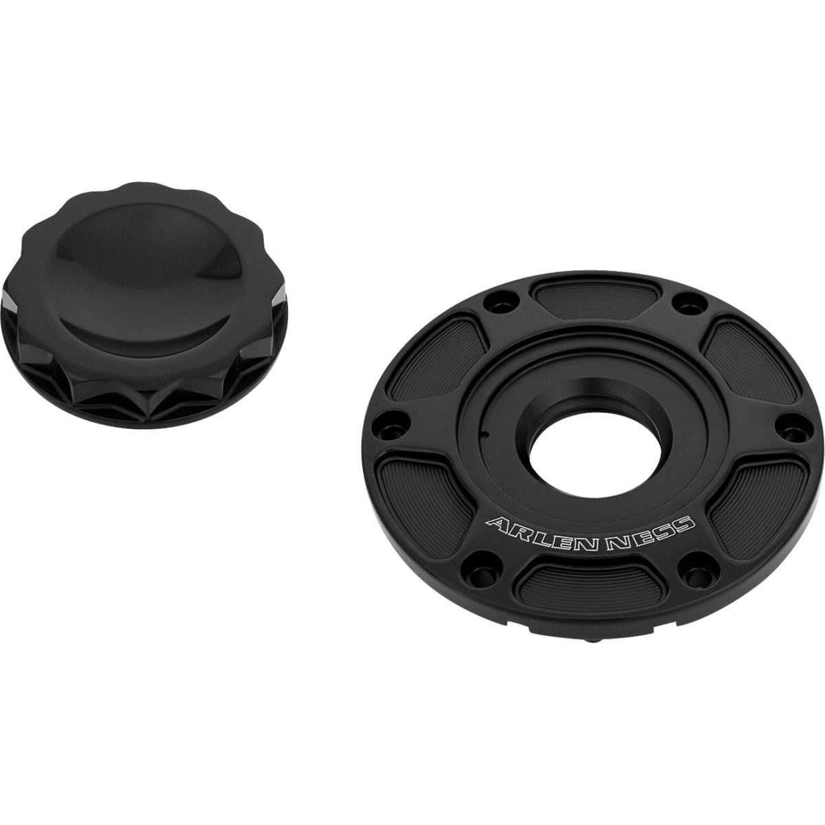 Arlen Ness #701-013 - 12 Point Gas Cap - All Black