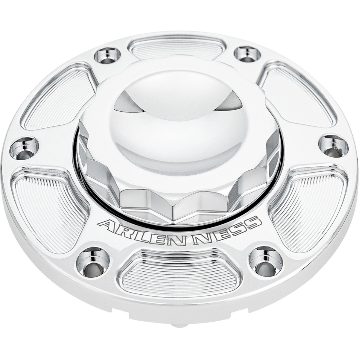 Arlen Ness #701-014 - 12 Point Gas Cap - Chrome