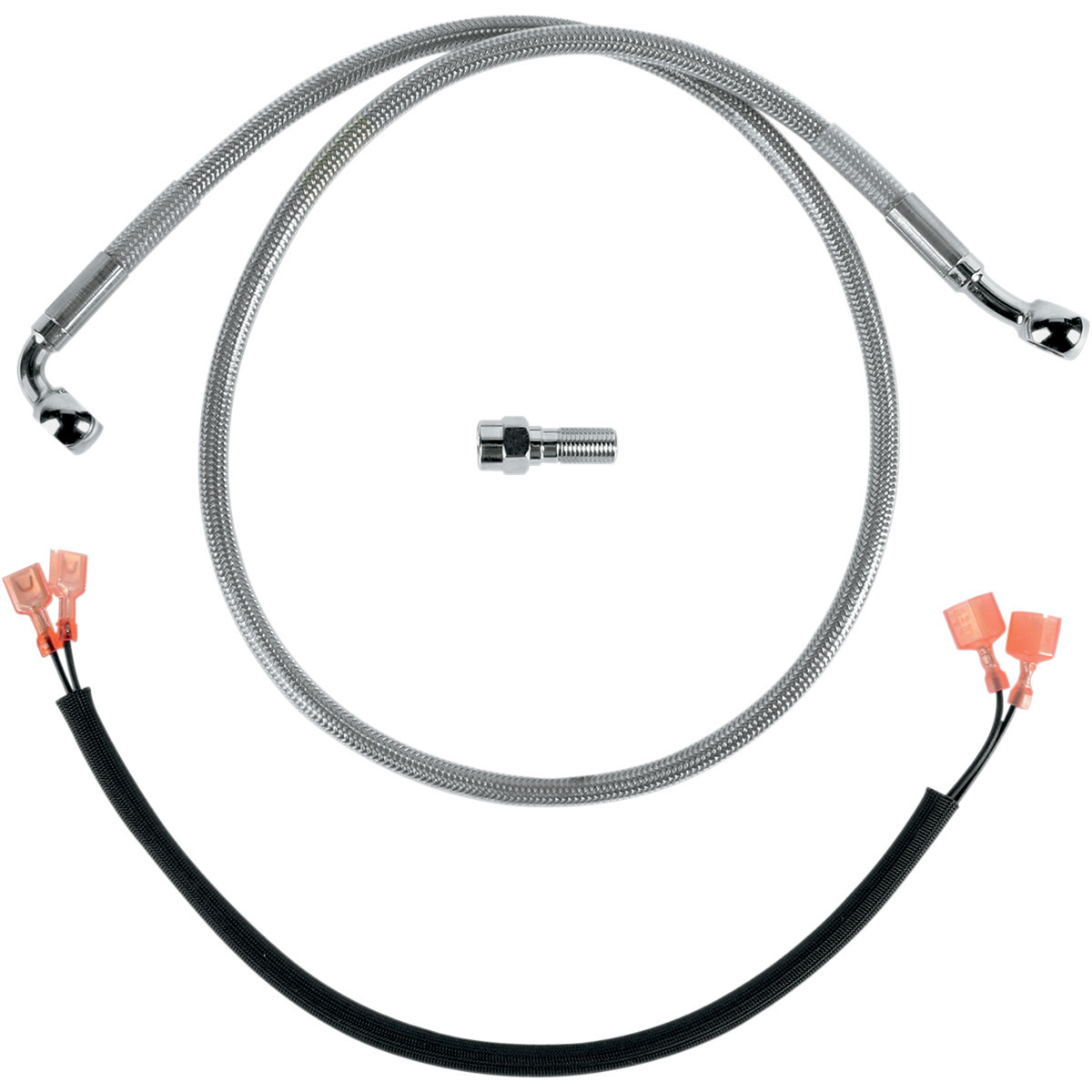 Drag Specialties - Brake Line - Rear - Stainless Steel