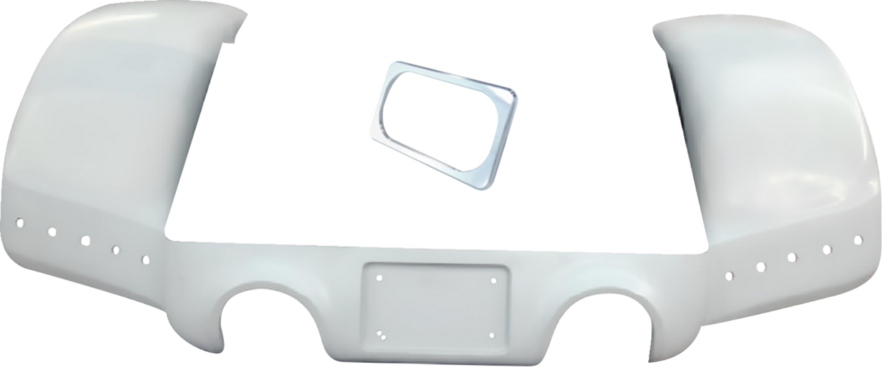 Bagger Nation #FPSFK-N-DO-C - Pro Street Rear Fender - Chrome Plate Frame - Dual Outlet