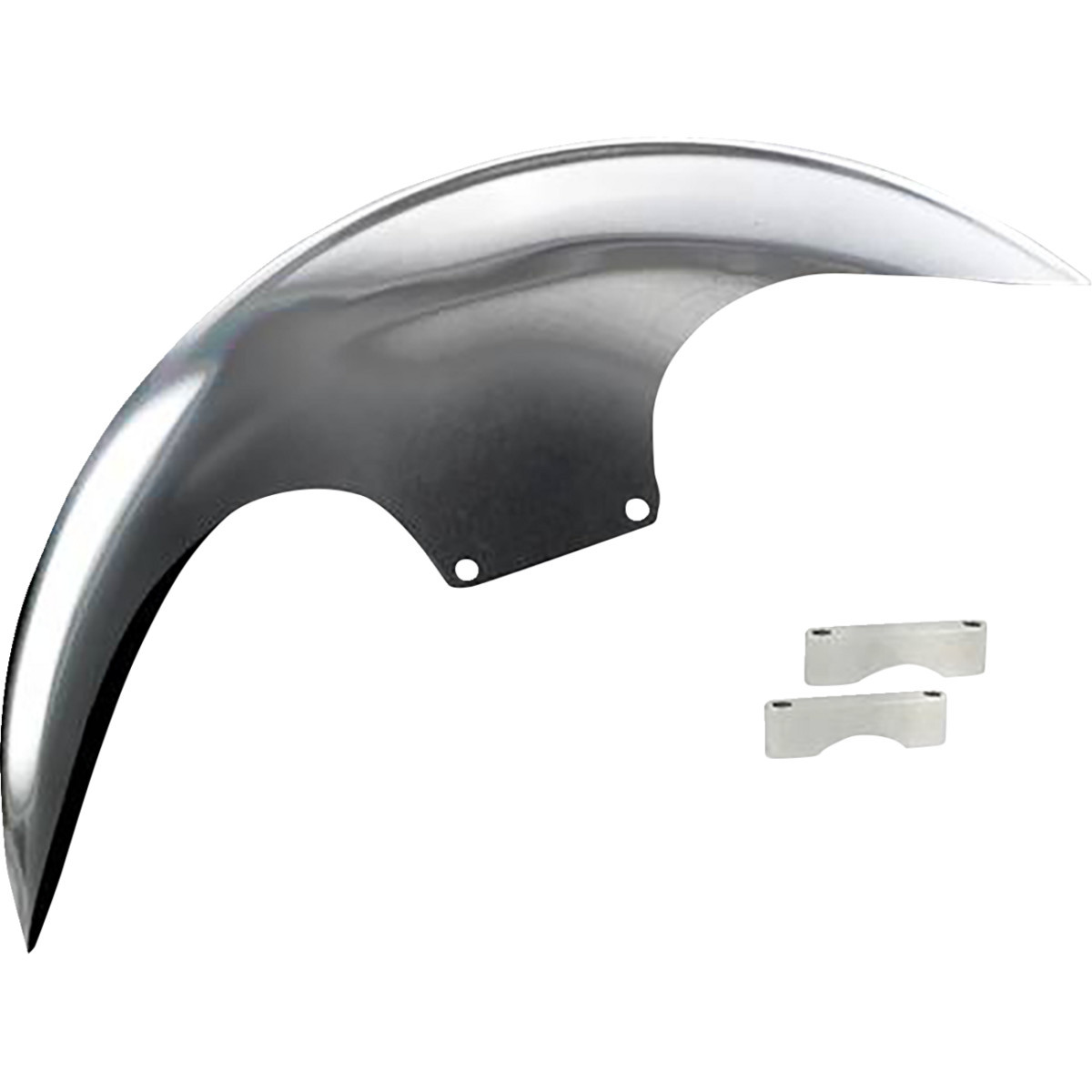 Paul Yaffe Bagger Nation #PYO:CAFE-21-14L-C - Cafe Front Fender - 21" - Chrome Adaptors
