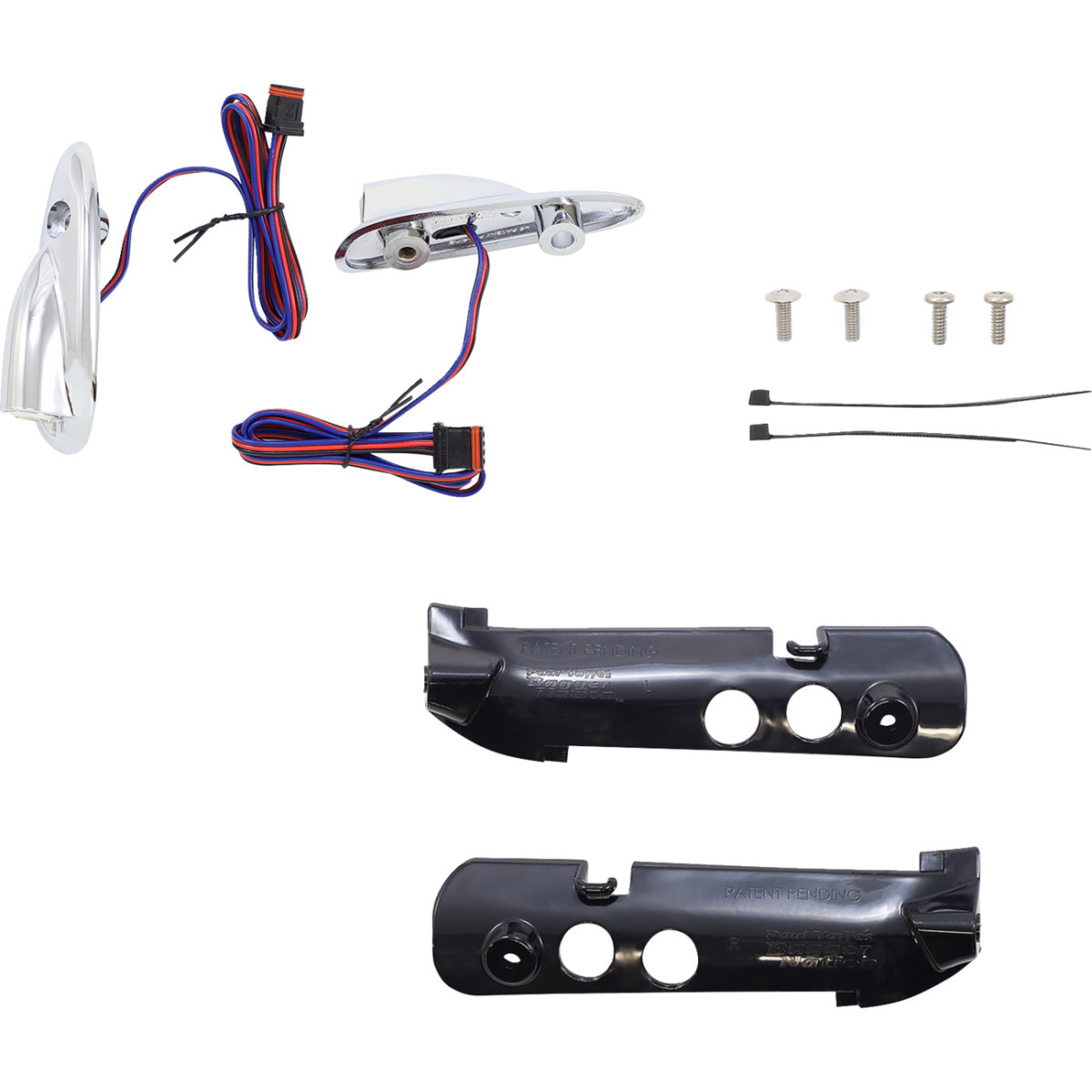 Paul Yaffe Bagger Nation #PYO:LB-RG-DRL-C - Run/Turn Signal - Amber/White - Chrome - FLTR