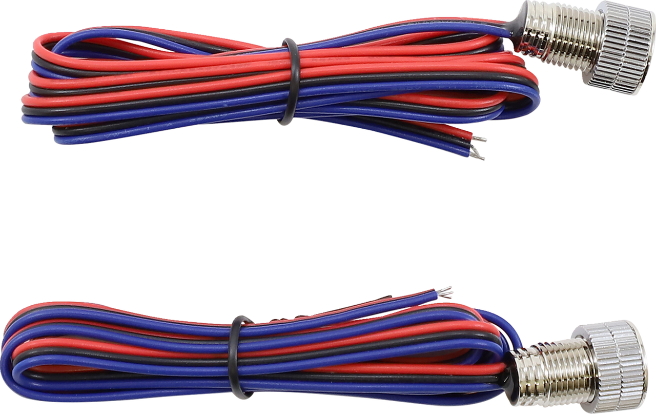 Bagger Nation #PYO:BOLTS-BRK-C - Lightning Bolts - Red - Chrome