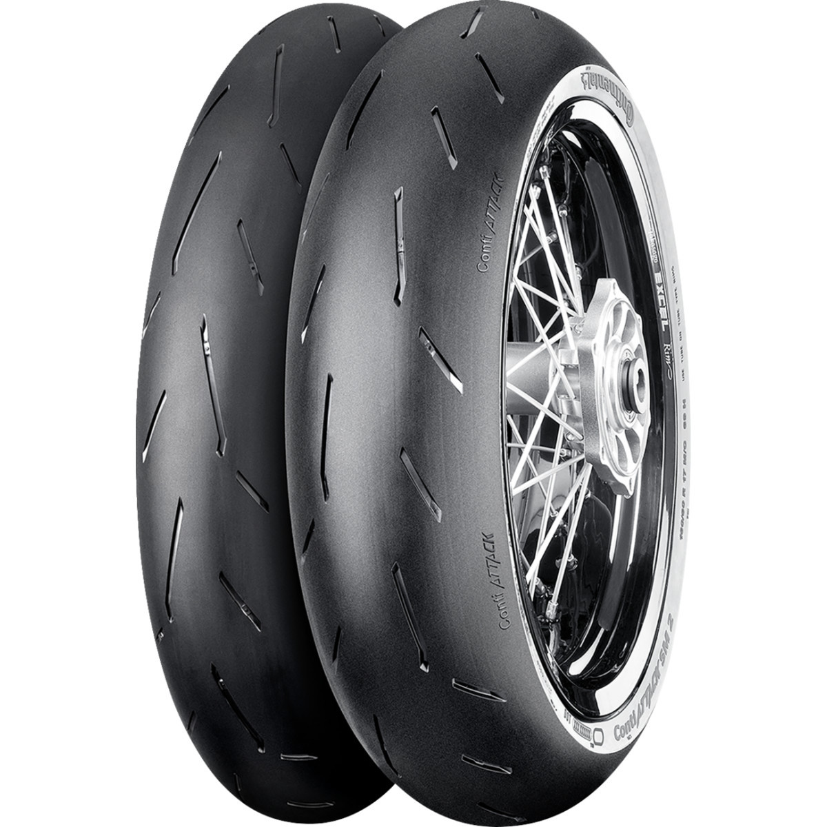 Continental #02447740000 - Tire - ContiAttack SM 2 - Front - 120/70R17 - 58H