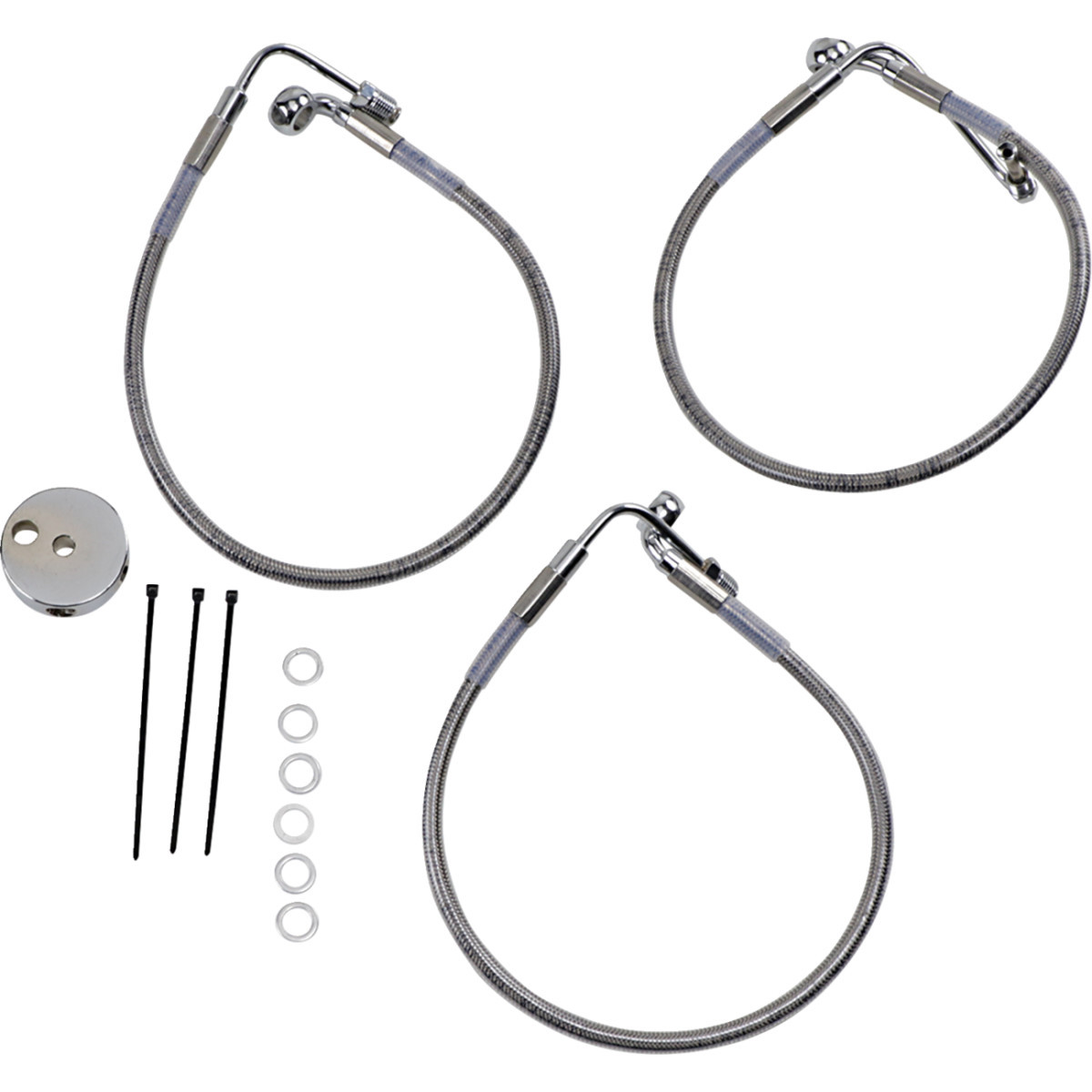 Drag Specialties - Brake Line - Front (Lower/Upper) - Stainless Steel