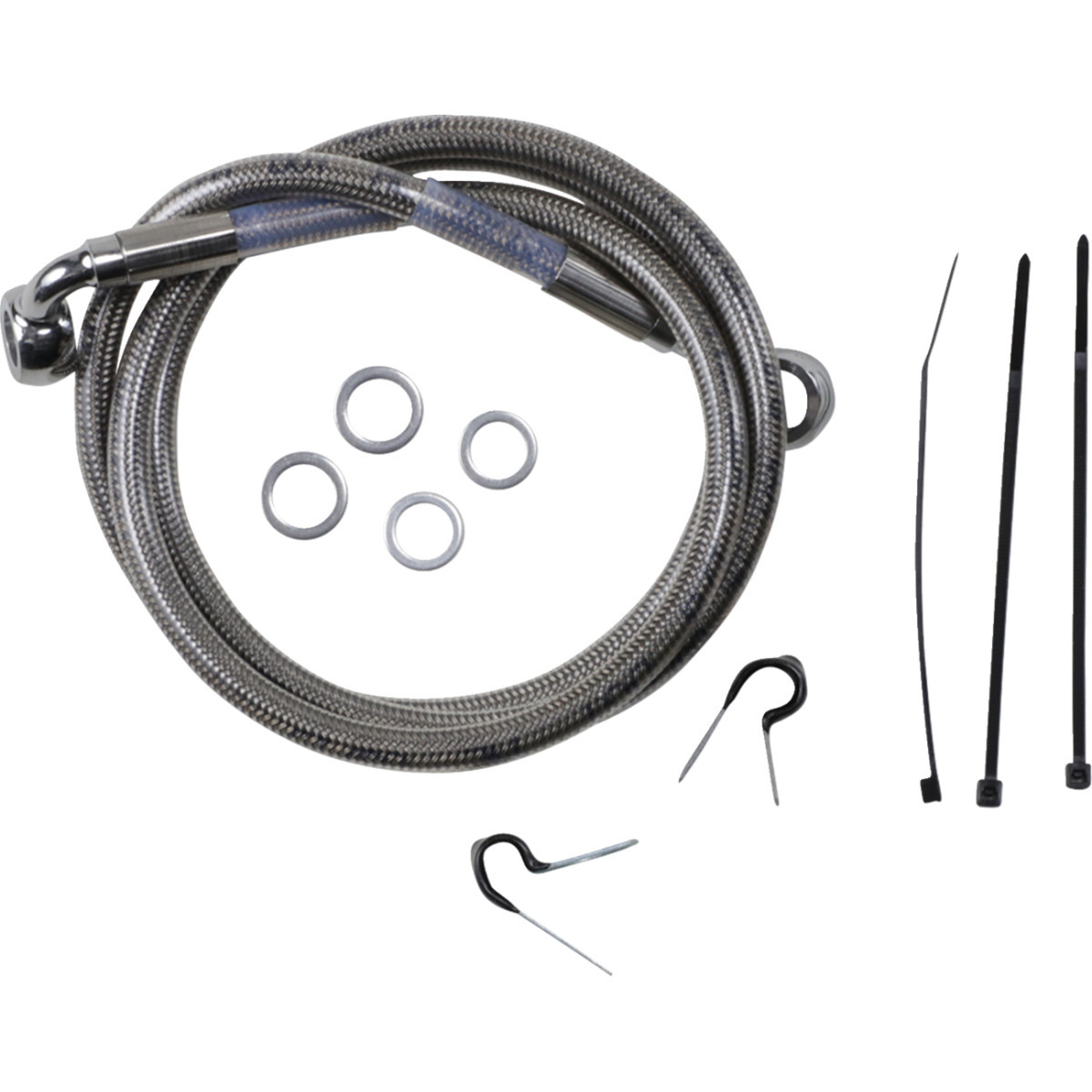 Drag Specialties - Brake Line - Front (Upper) - Stainless Steel