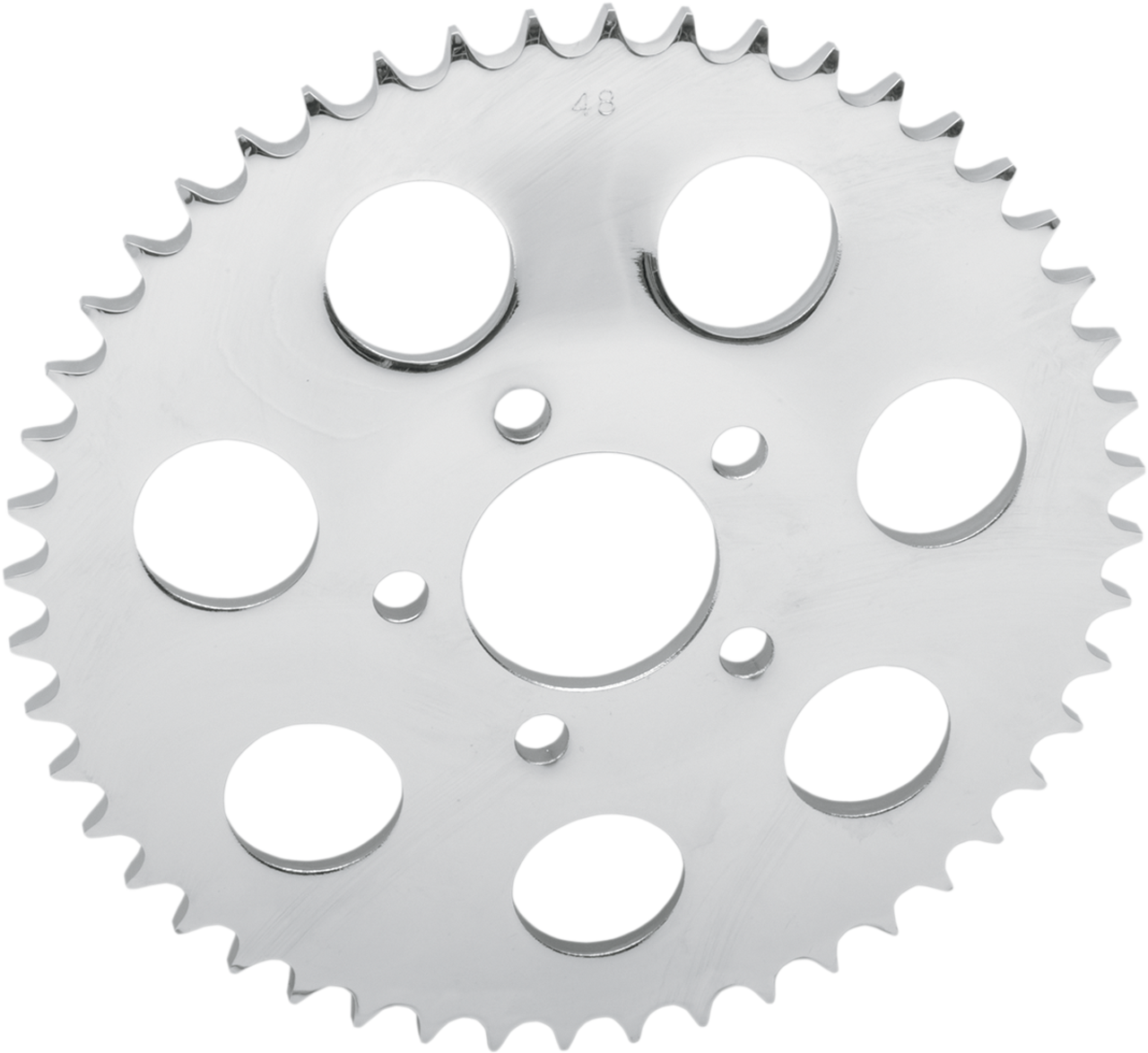 Rear Sprocket - Chrome - Dished -  48-Tooth