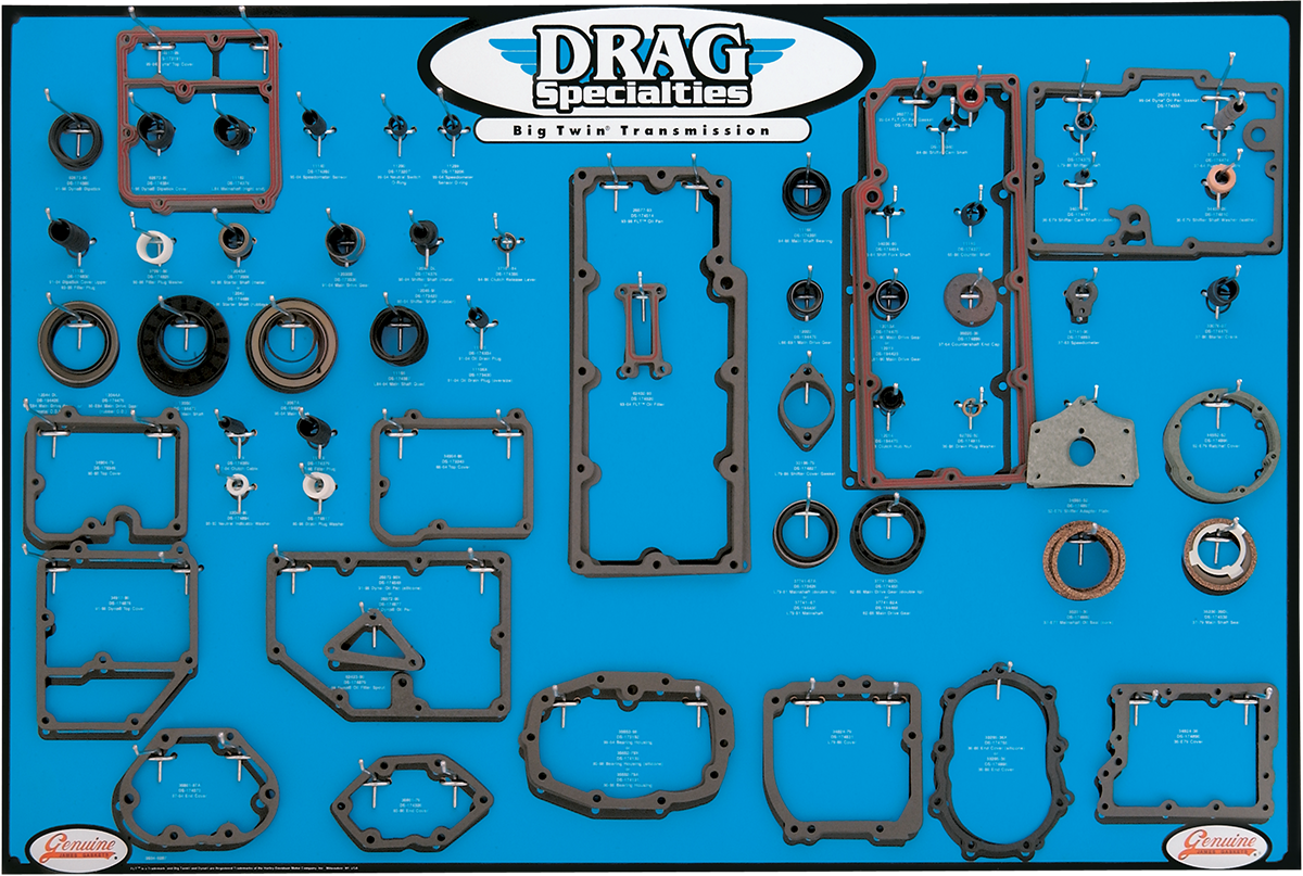 Drag Specialties Trans Gasket Display - Big Twin
