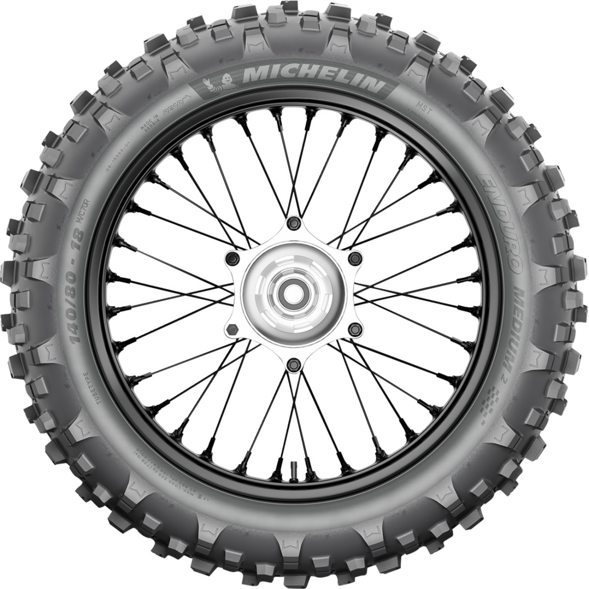 Michelin #45050 - Tire - Enduro Medium 2 - Rear - 140/80-18 - 70M